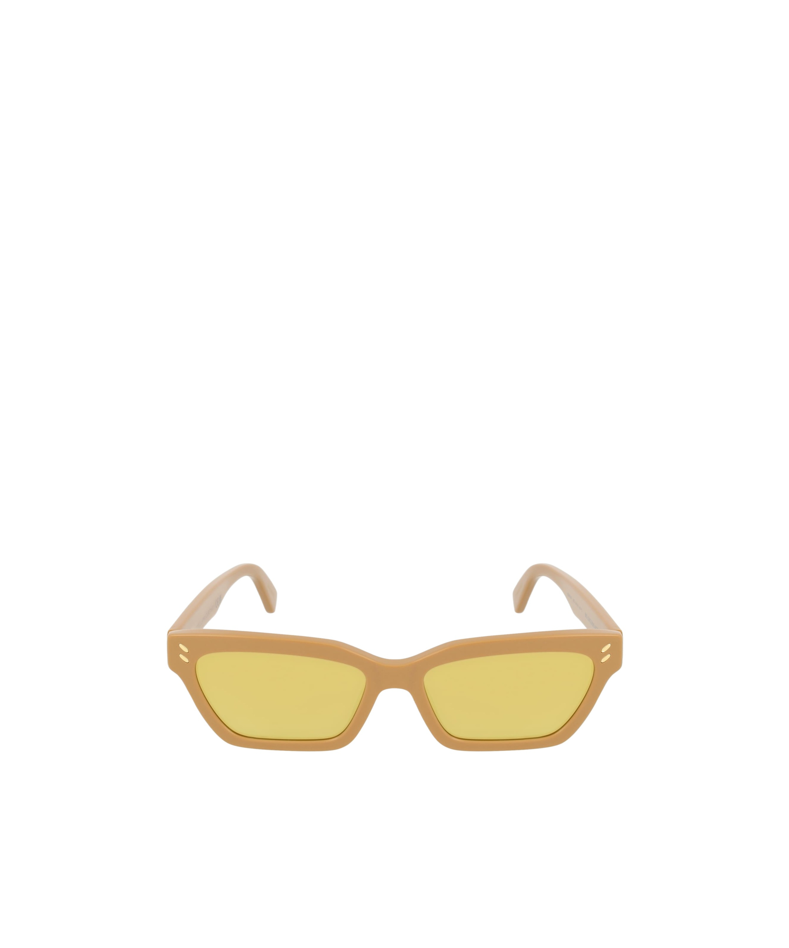 Stella Mccartney Logo Sunglasses In Yellow