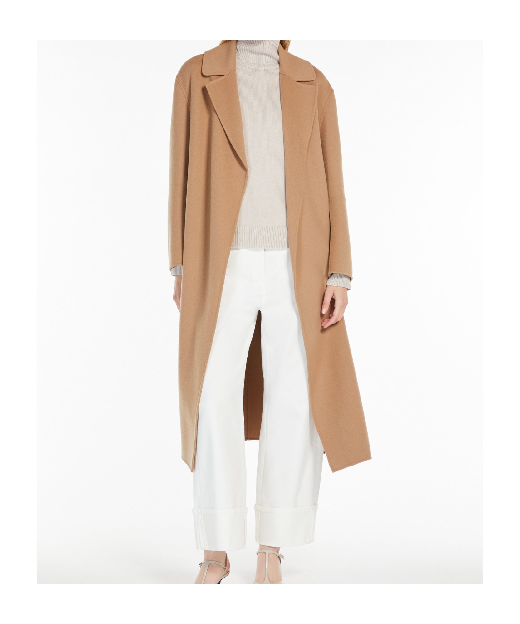 Max Mara Wool And Cashmere Turtlenecks In White