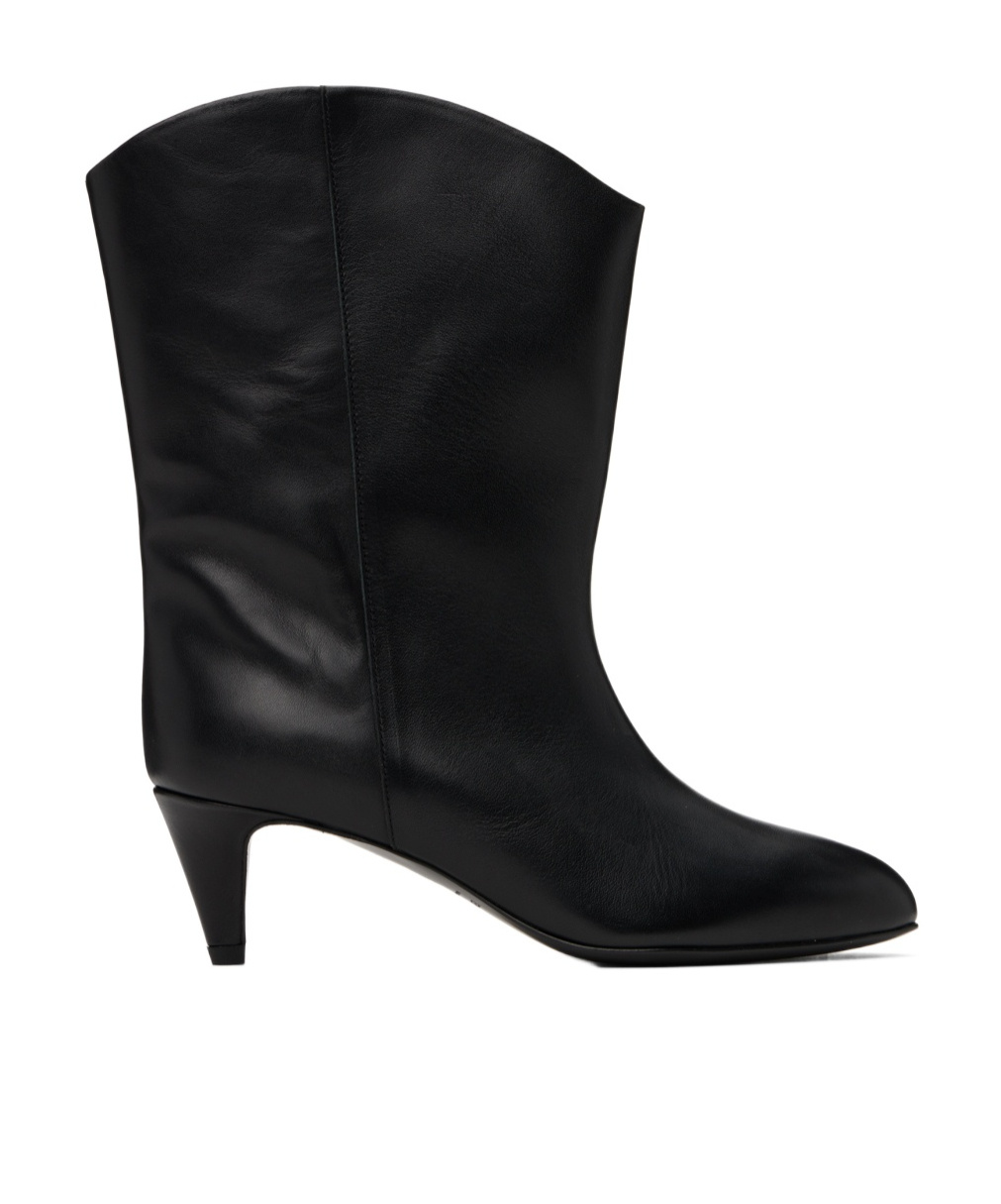 By Far Osage Pointed Short Boots In Black