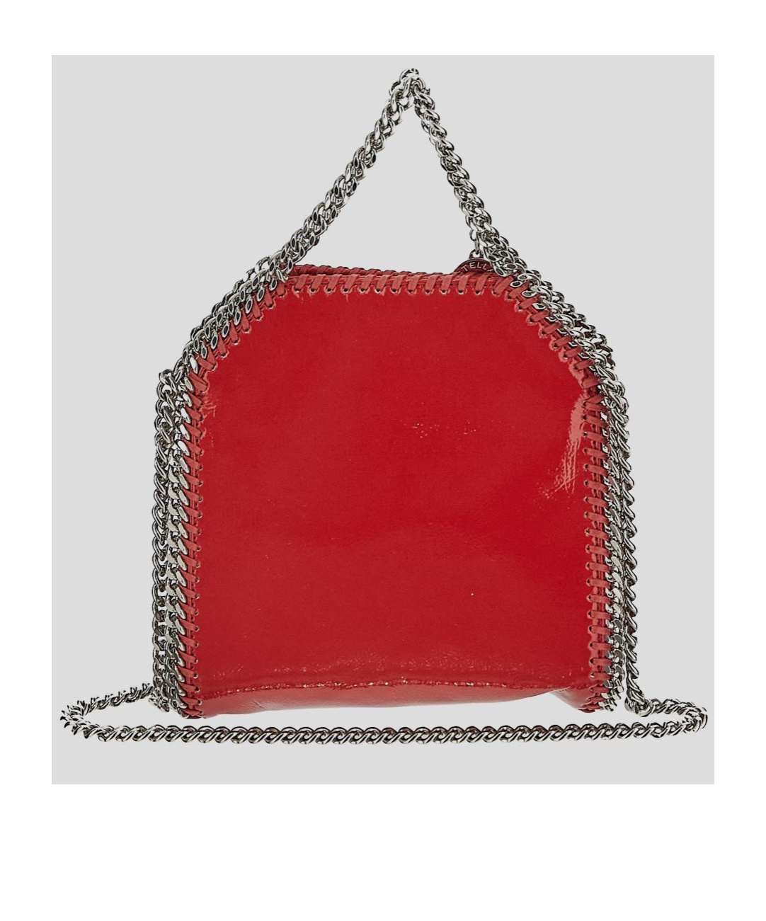Stella Mccartney Chain-link Tote Bag In Red
