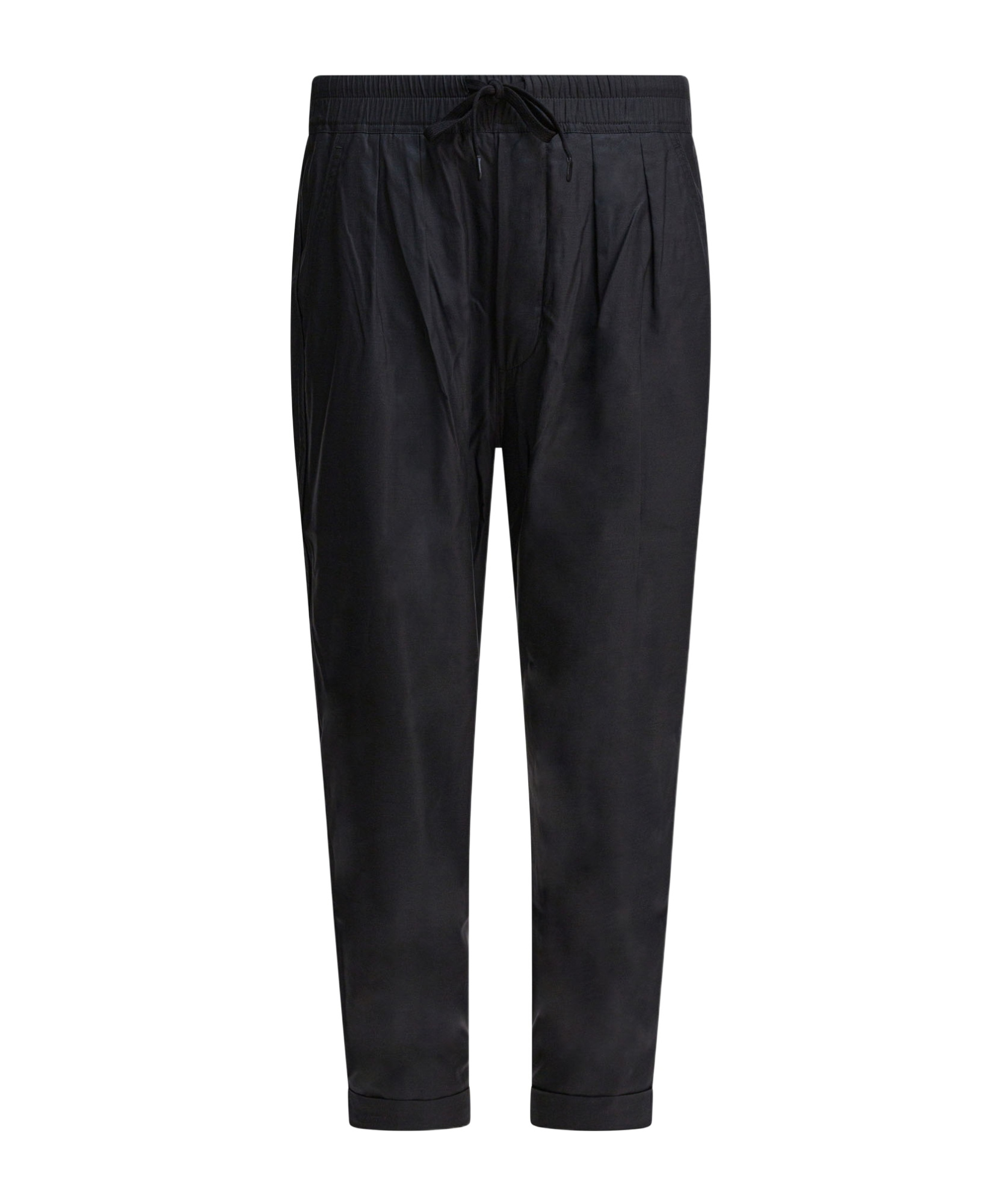 Tom Ford Elastic Waistband Pleated Front Cuffed Hem