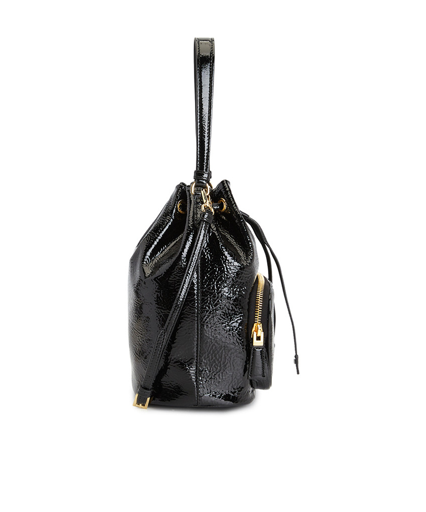 Prada Borsa A Secchiello Re-edition 1978 In Re-nylon Nero Donna In Black