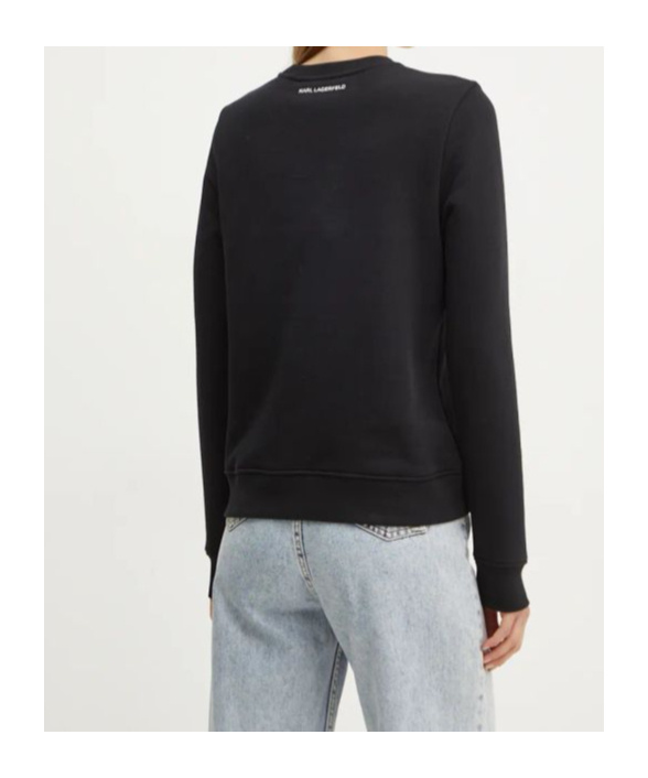 Shop Karl Lagerfeld Logo-print Sweatshirt In Black