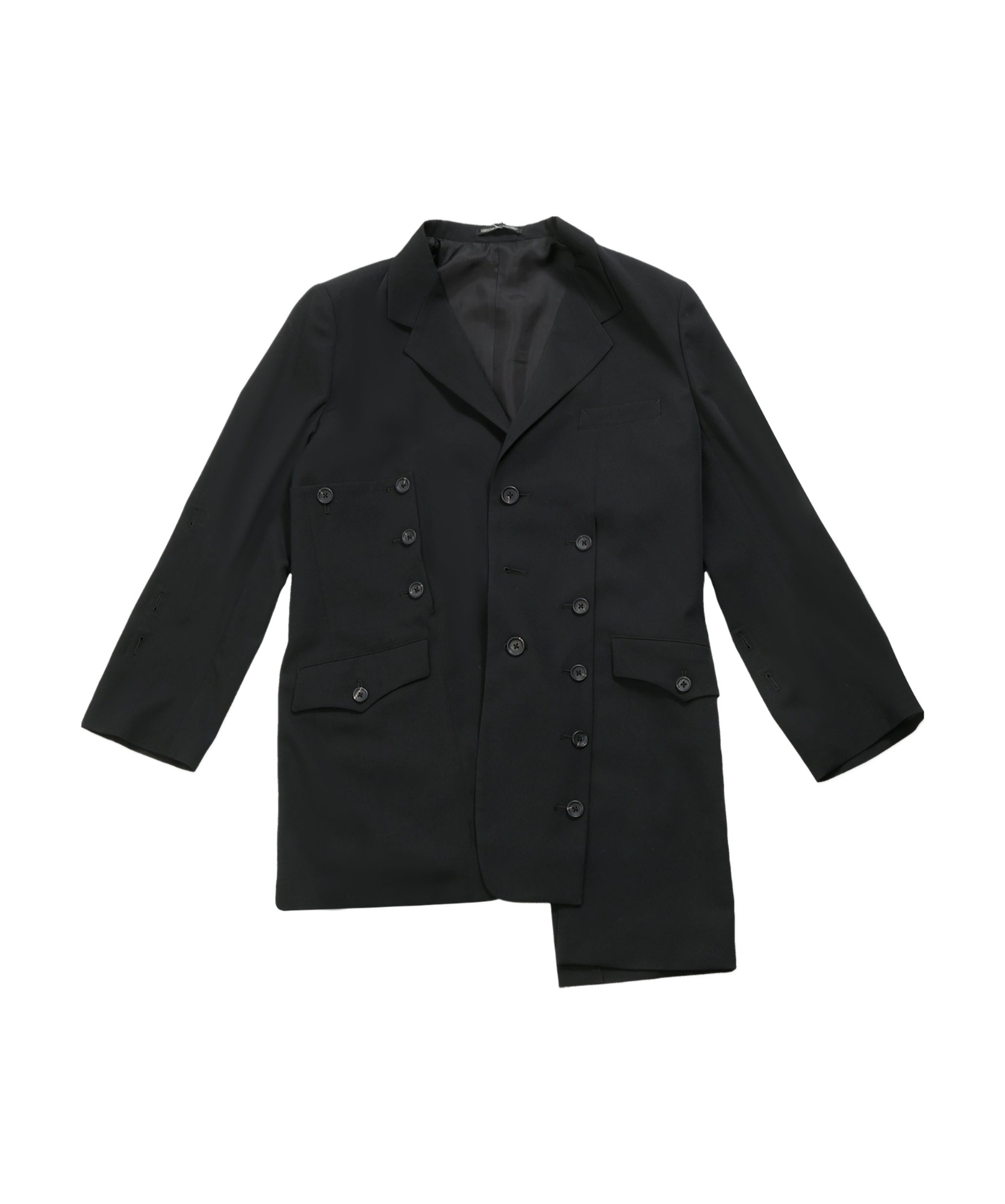 YOHJI YAMAMOTO BUTTON ASYMMETRY JACKET