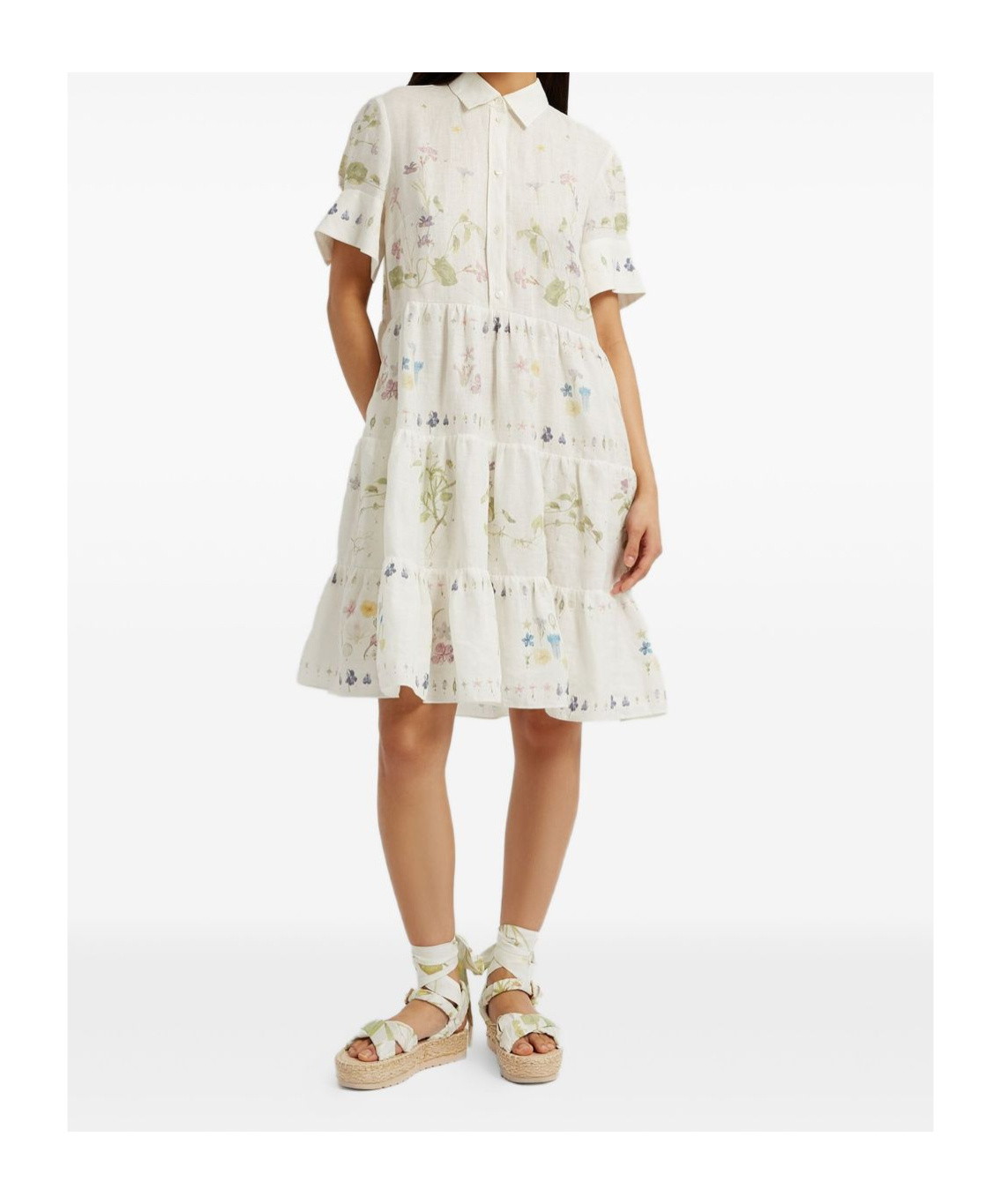 Shop Erdem Short Sleeve Dress