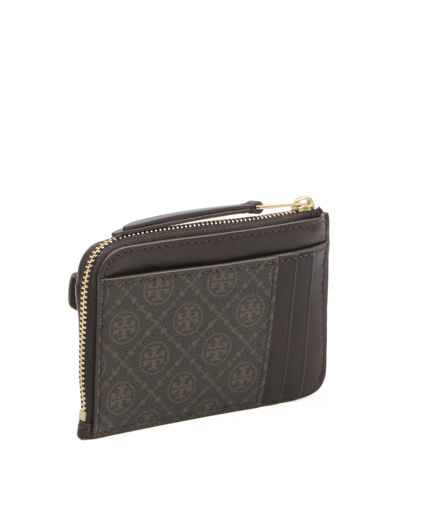 Tory Burch Zip Card Case In Black