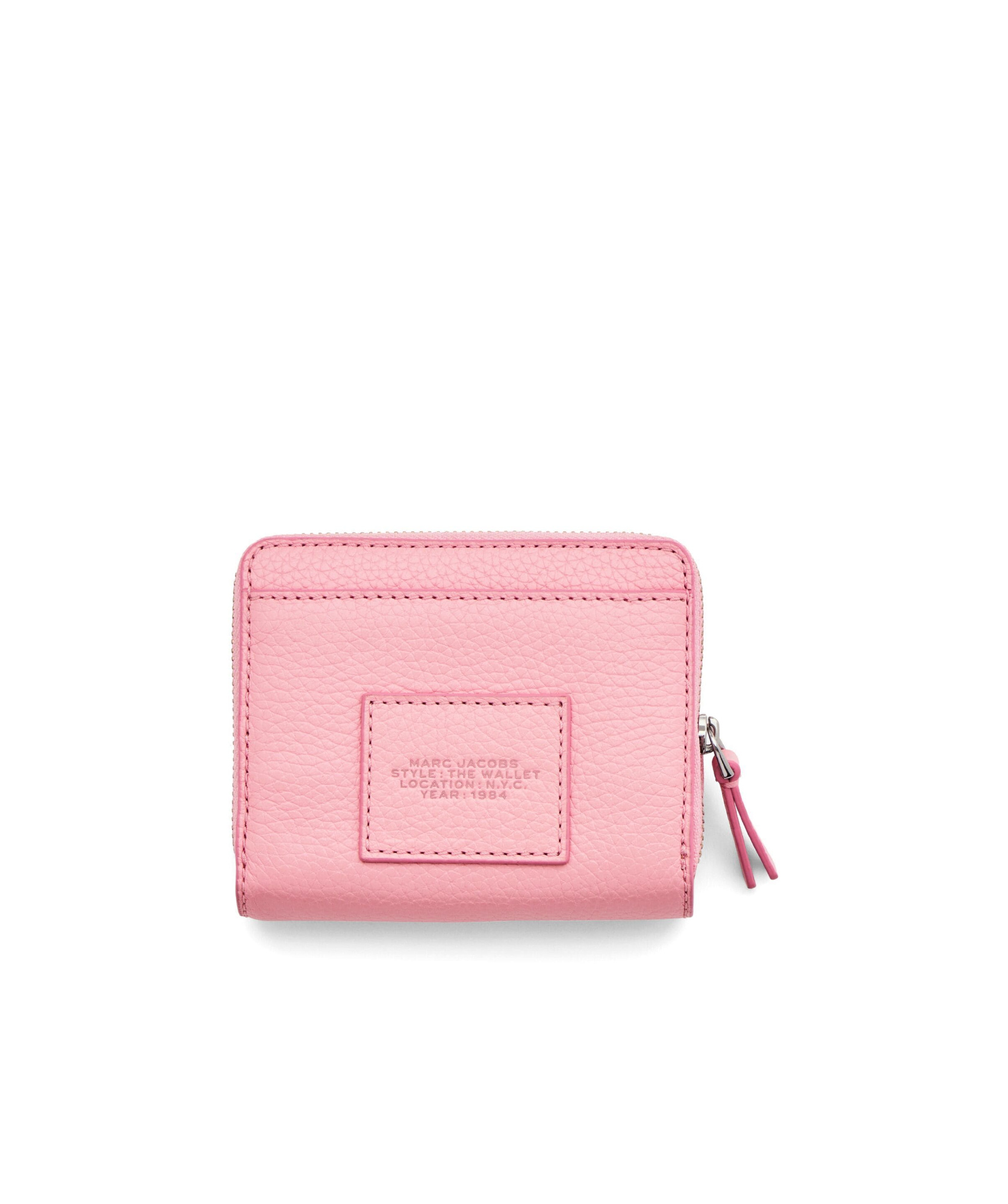 Marc Jacobs The Leather Mini Compact Wallet In Pink