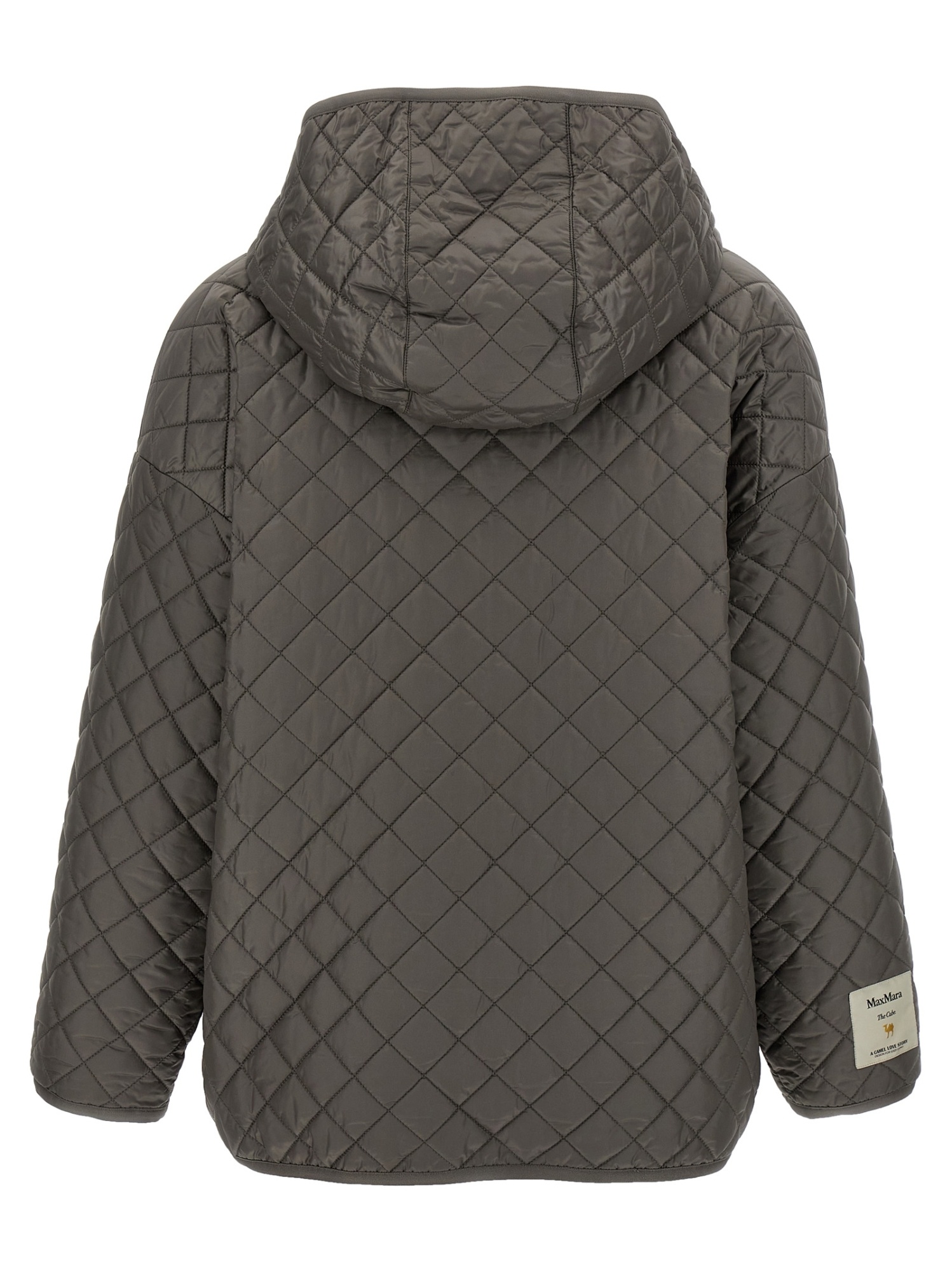 Max Mara Leo Reversible Quilted Jacket In Gray