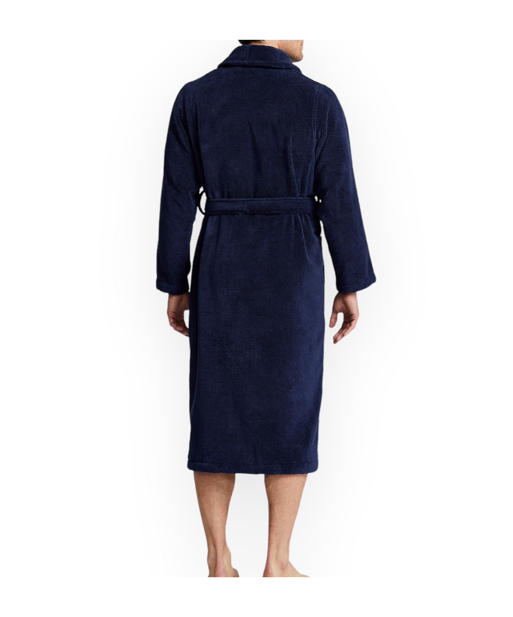 Polo Ralph Lauren Cotton Terry Robe In Black