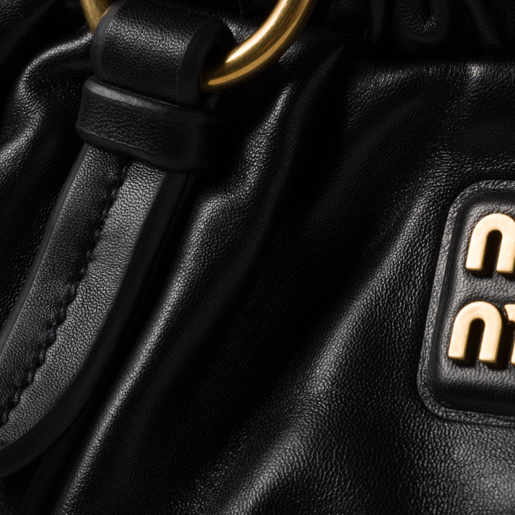 Miu Miu Joie Shoulder Bag In Black