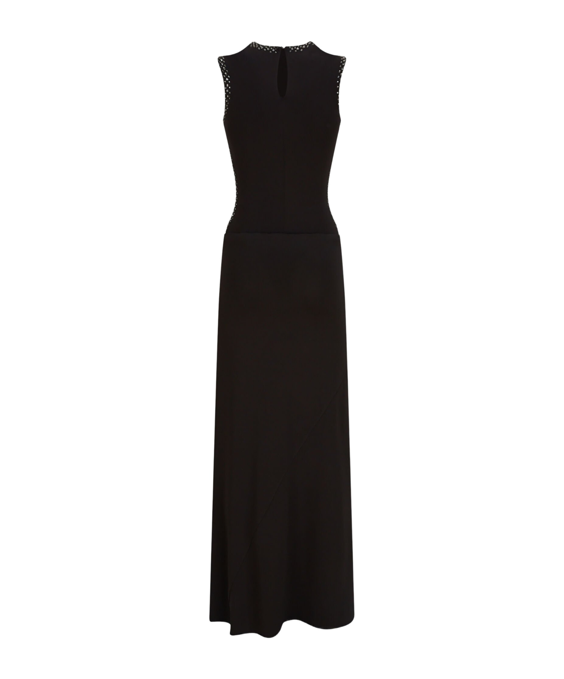 Attico Black Midi Dress In Black