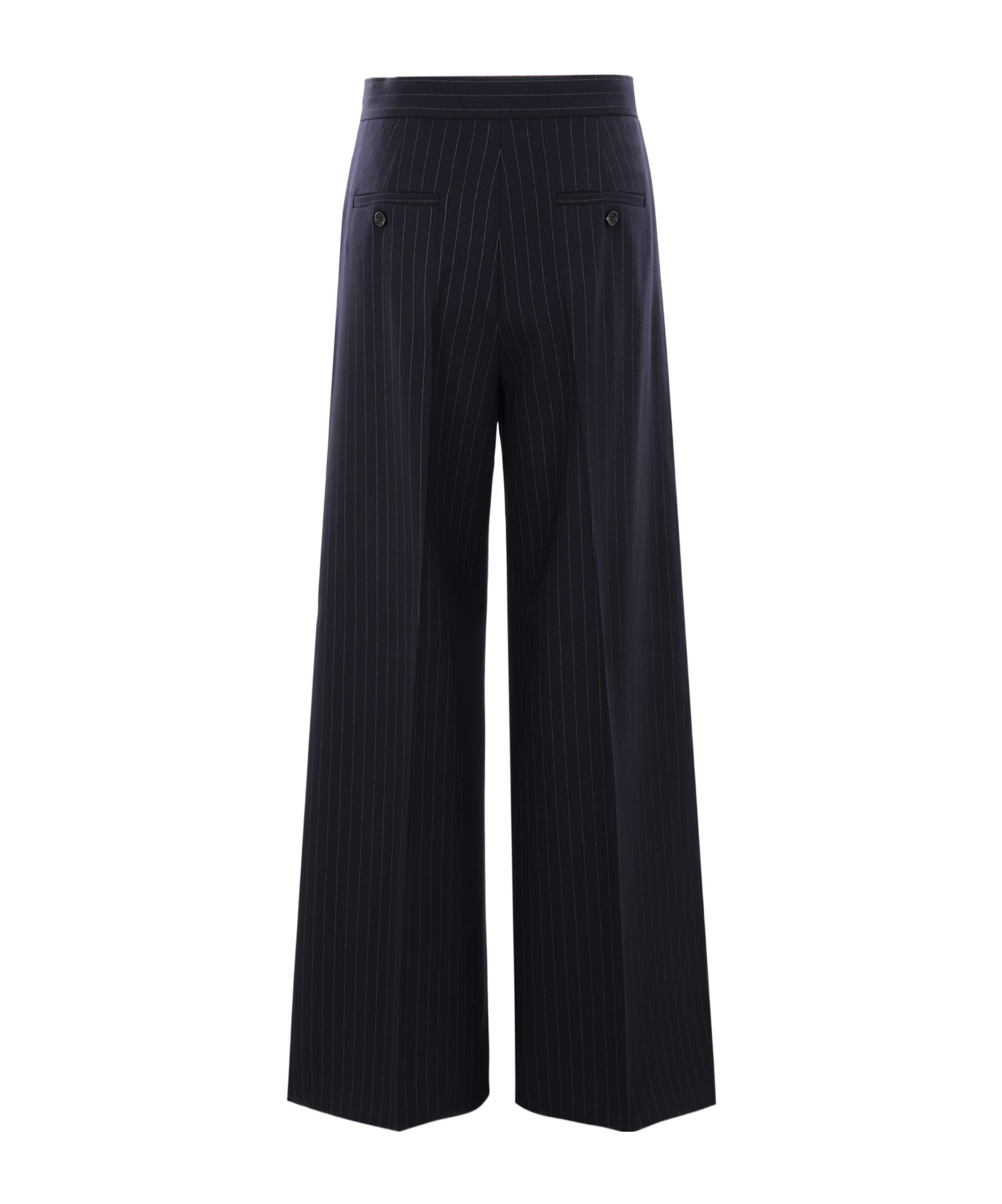 Max Mara Navy Bue Bacca1234 Trousers In Black