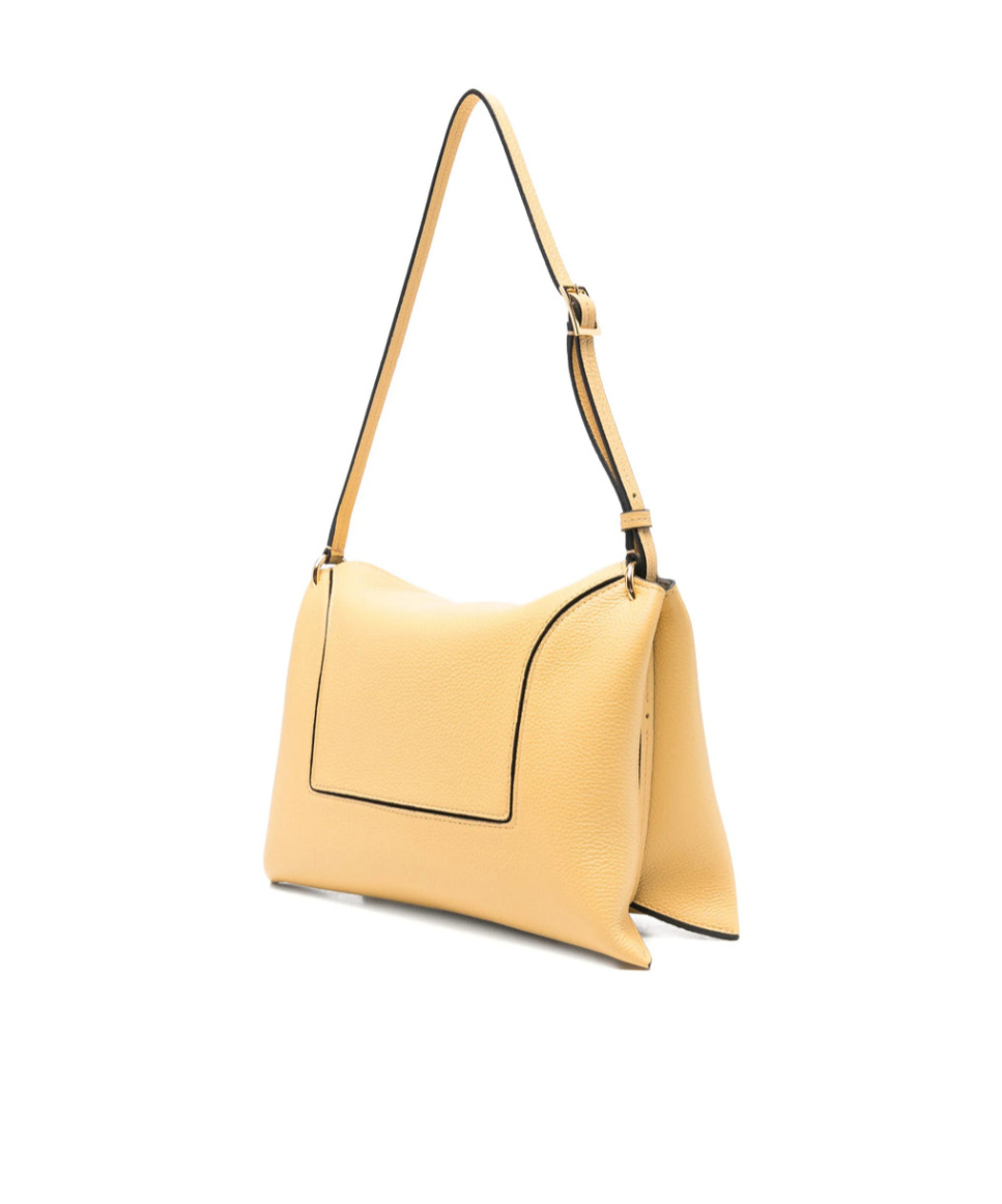 Wandler Penelope Slouch Logo-detail Shoulder Bag In Neutral