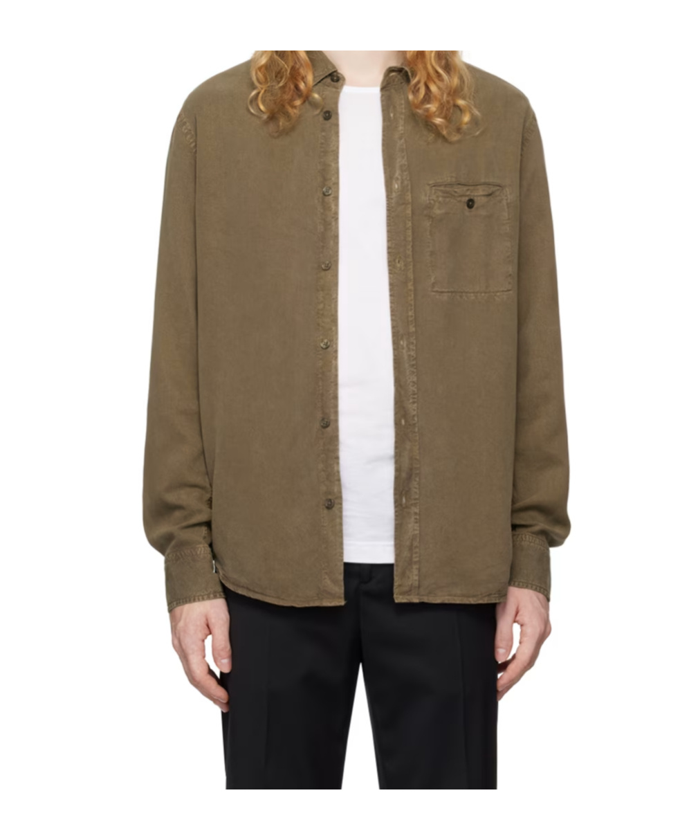Filippa K Khaki Zachary Shirt In Green
