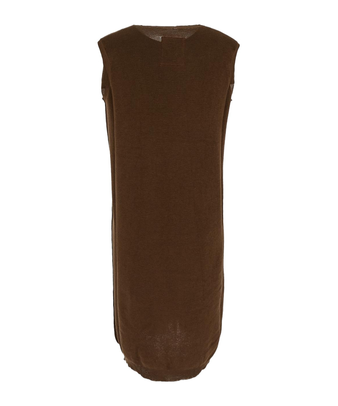 Shop Uma Wang Fringe Dress In Brown