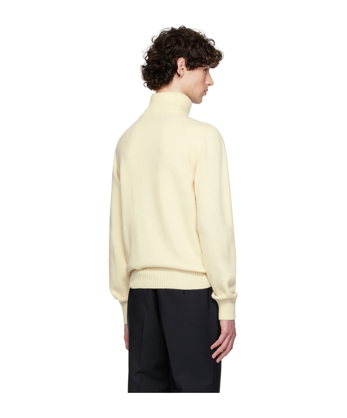 Shop Tom Ford Knitted Turtleneck Sweater In White