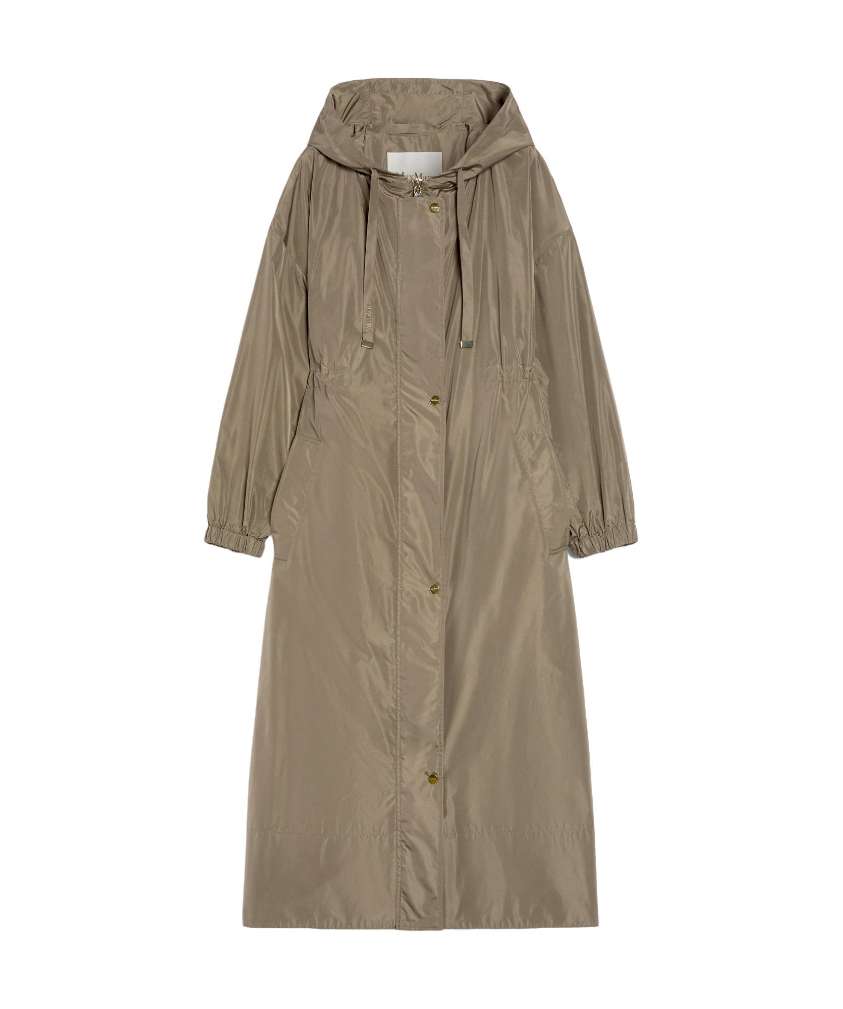 MAX MARA LONG, WATER-REPELLENT TAFFETA PARKA