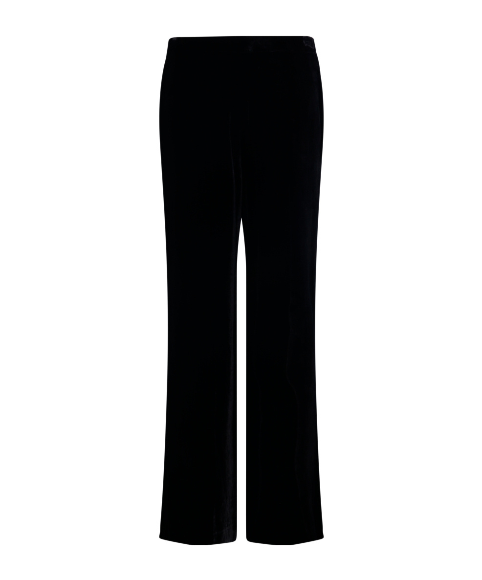 P.a.r.o.s.h Straight Leg Casual Pants In Black