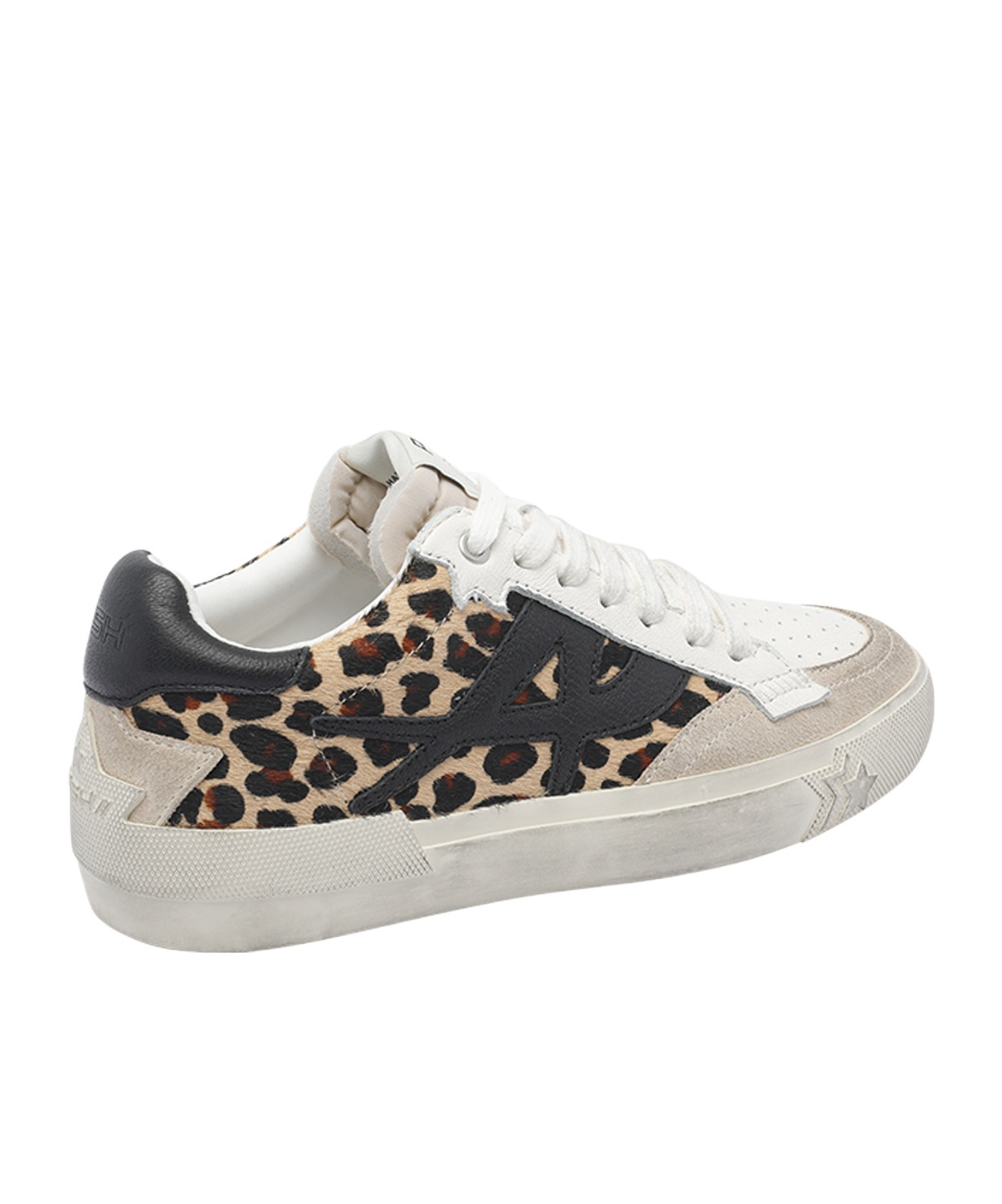 Ash Low Top Sneakers Leopard Detail In Gray
