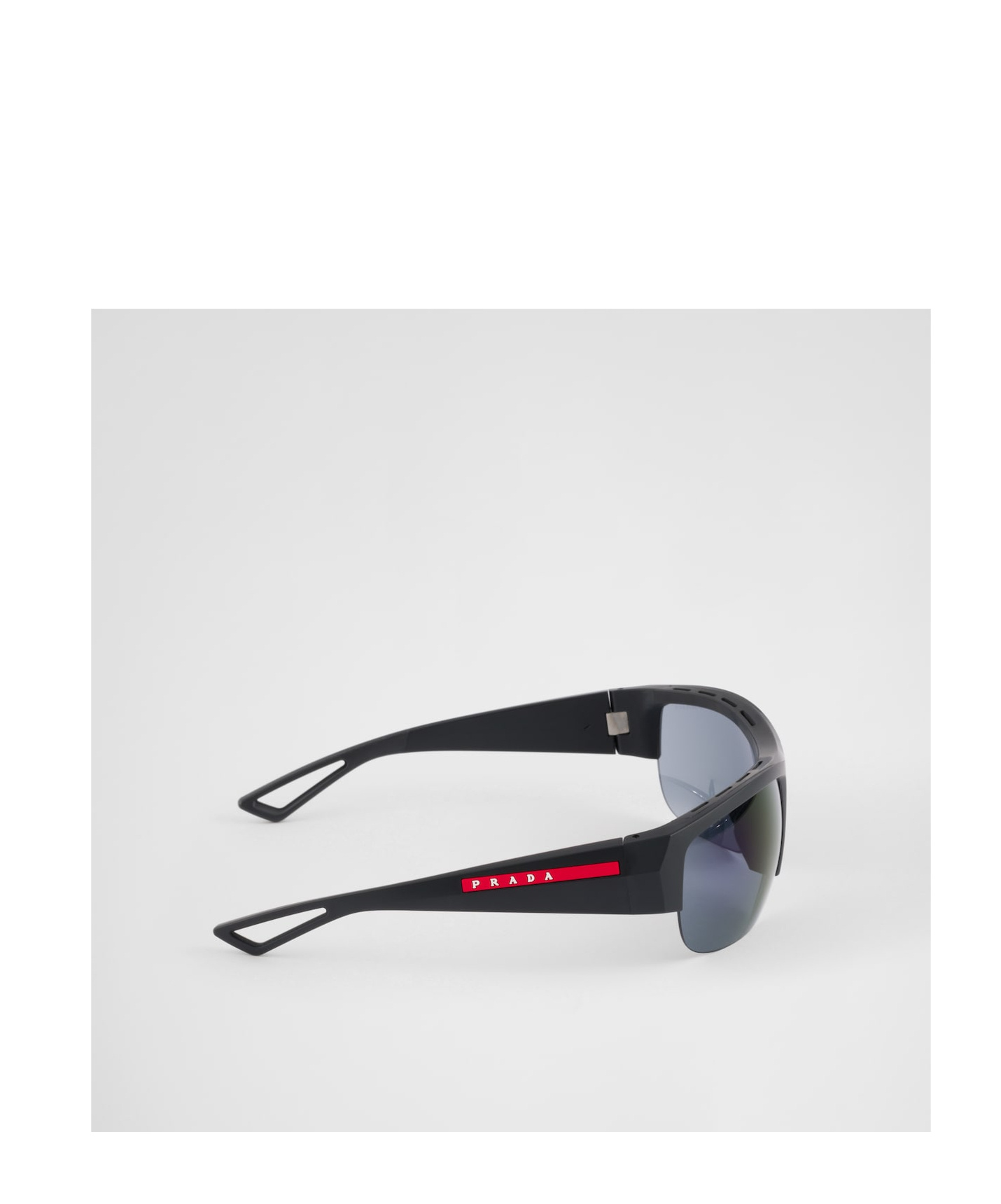 Prada Logo-print Sunglasses In Blue Lenses/purple