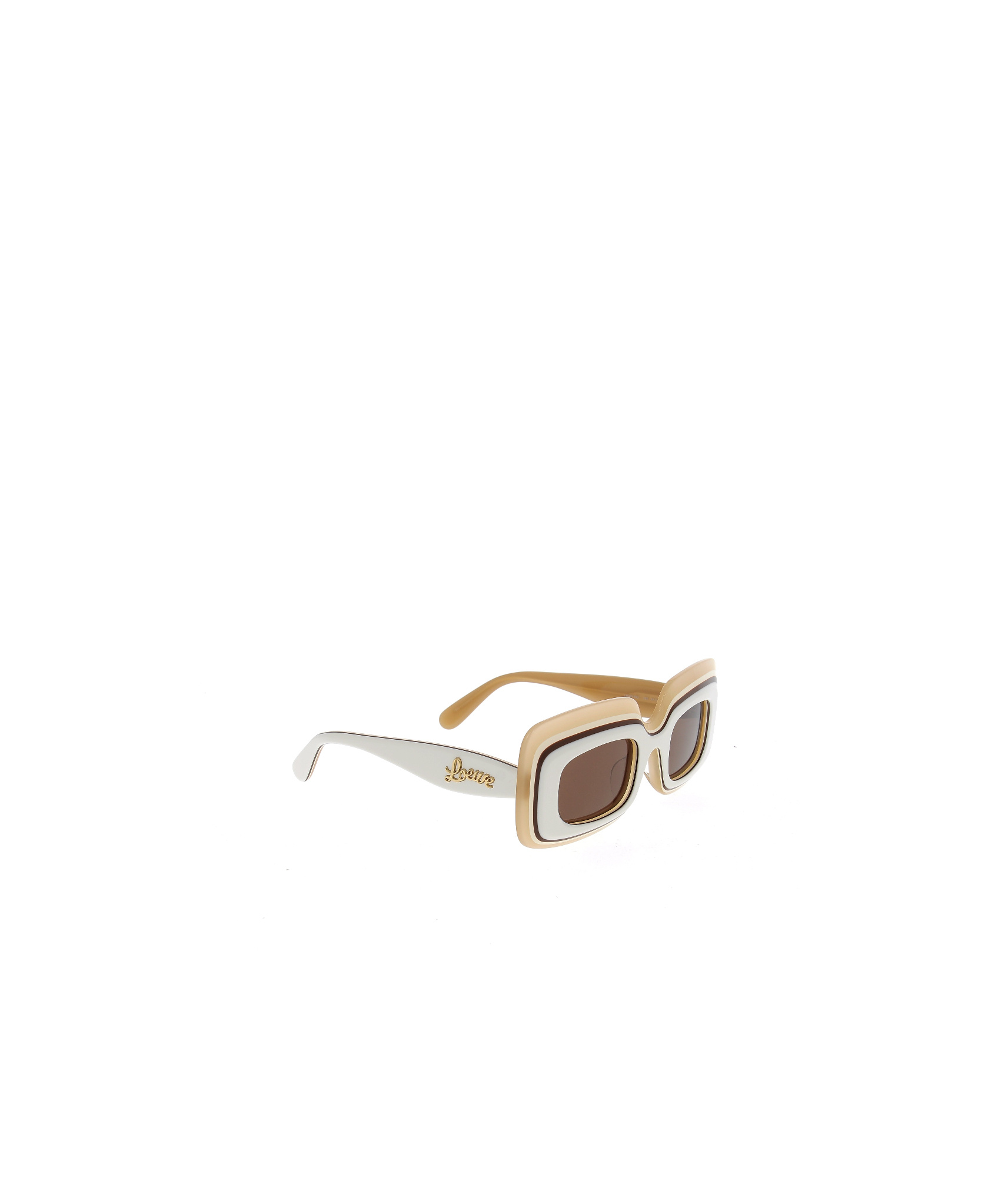 Loewe Geometric Frame Sunglasses In Brown