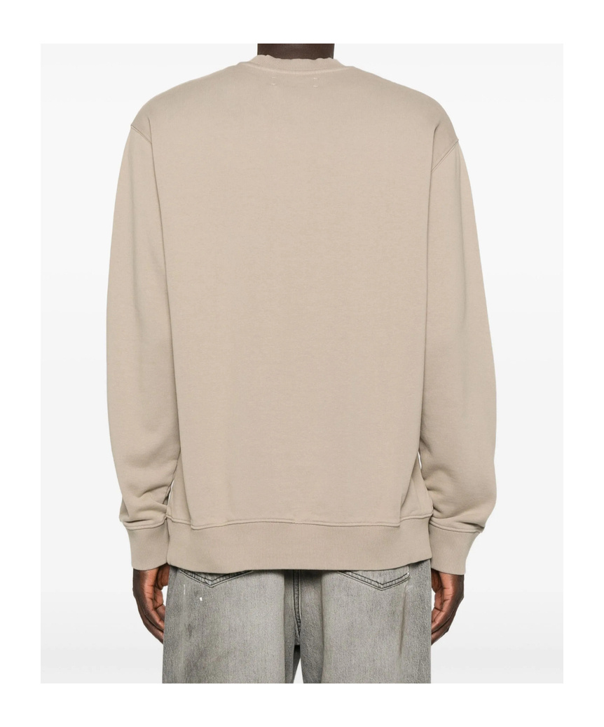 Samsoe & Samsoe Logo Long-sleeved Sweatshirt In Neutral