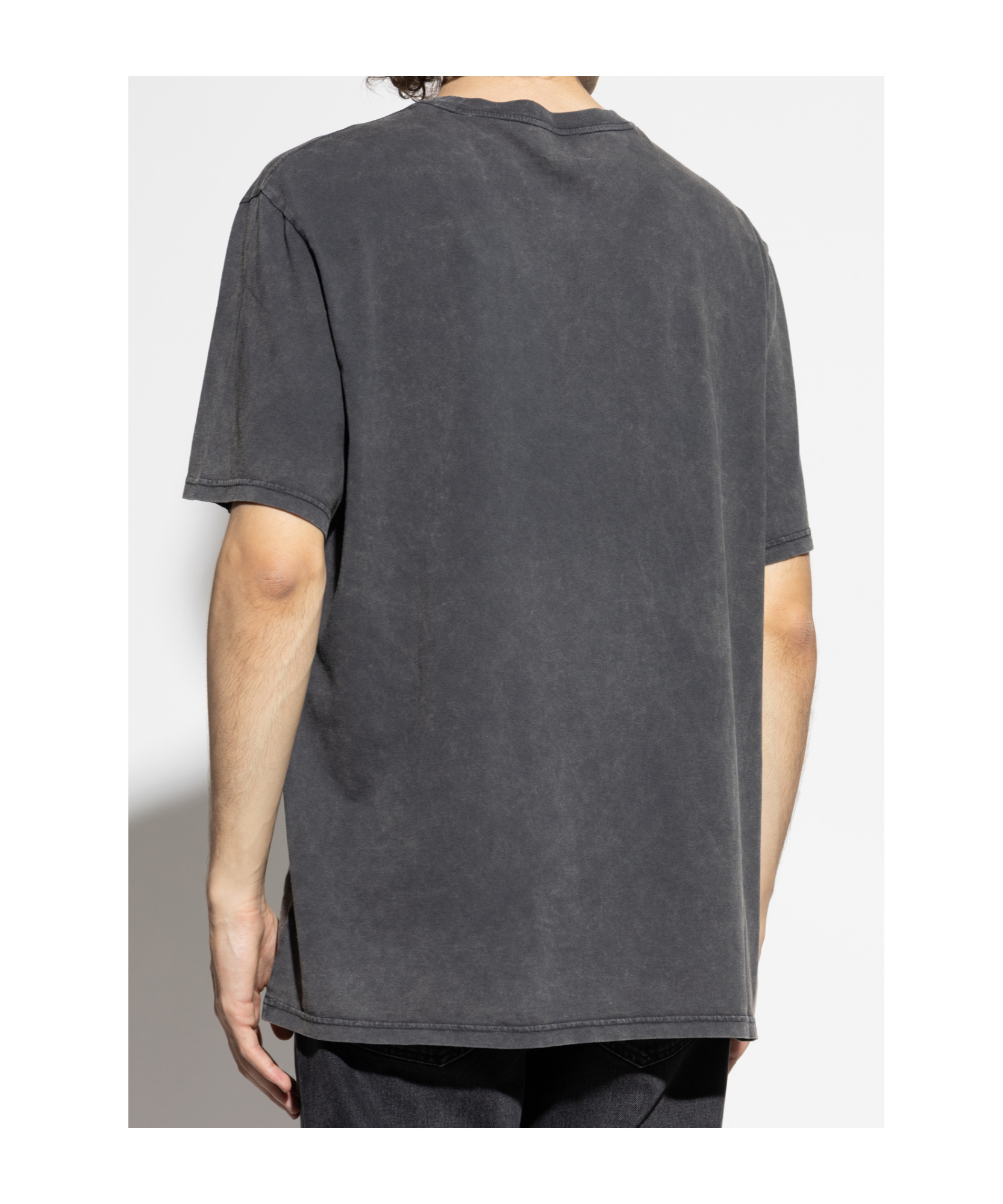 Isabel Marant Crew Neck Graphic Print Short Sleeves T-shirt In Black