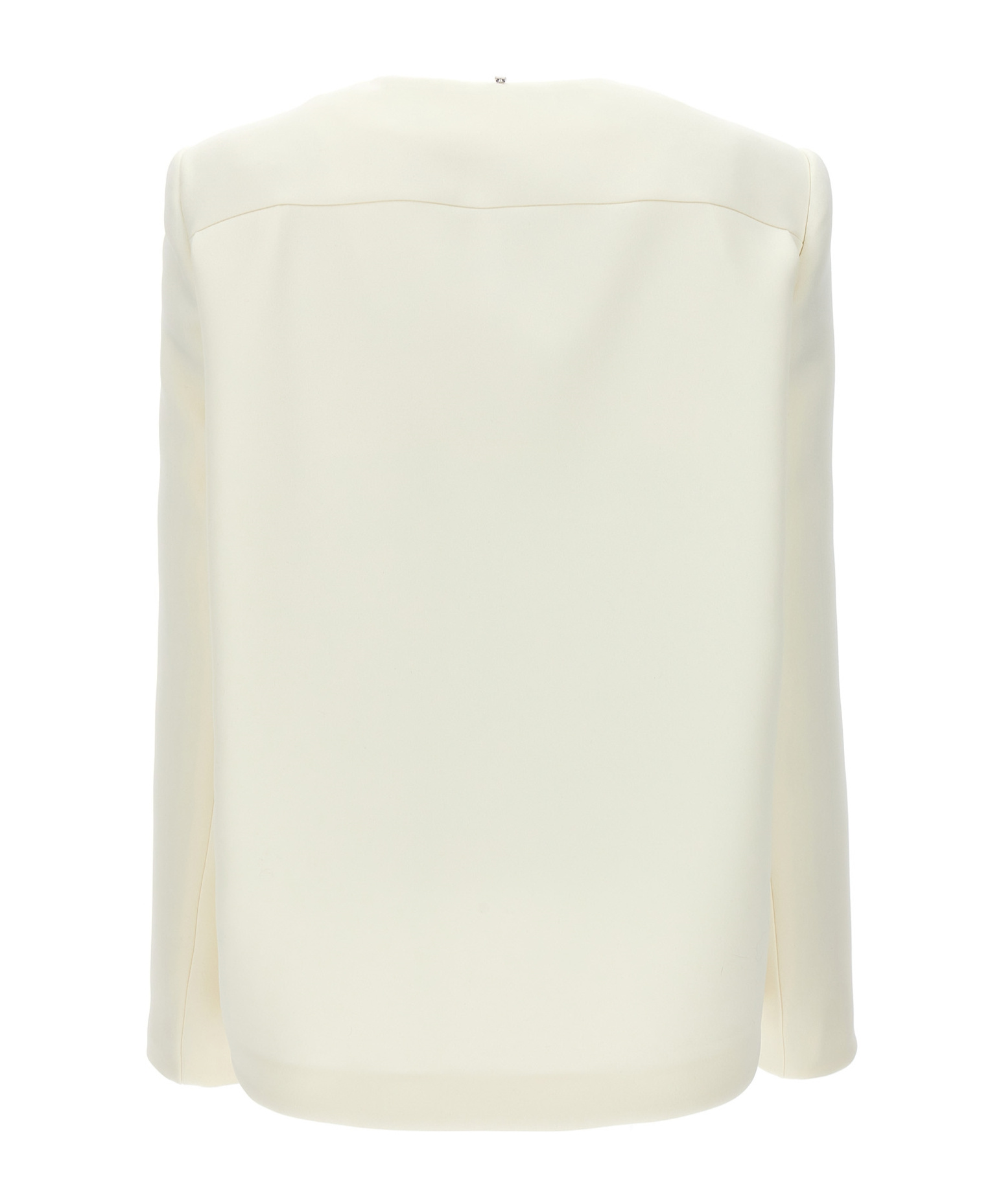 Sportmax Fitted Silhouette Single-breasted Jacket In White