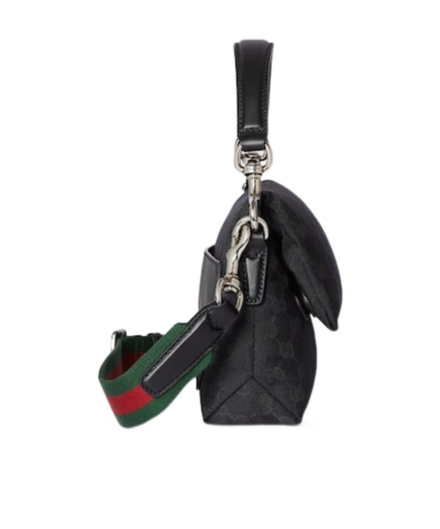 Gucci Ribbon Small Gg Cross-body Bag In Black