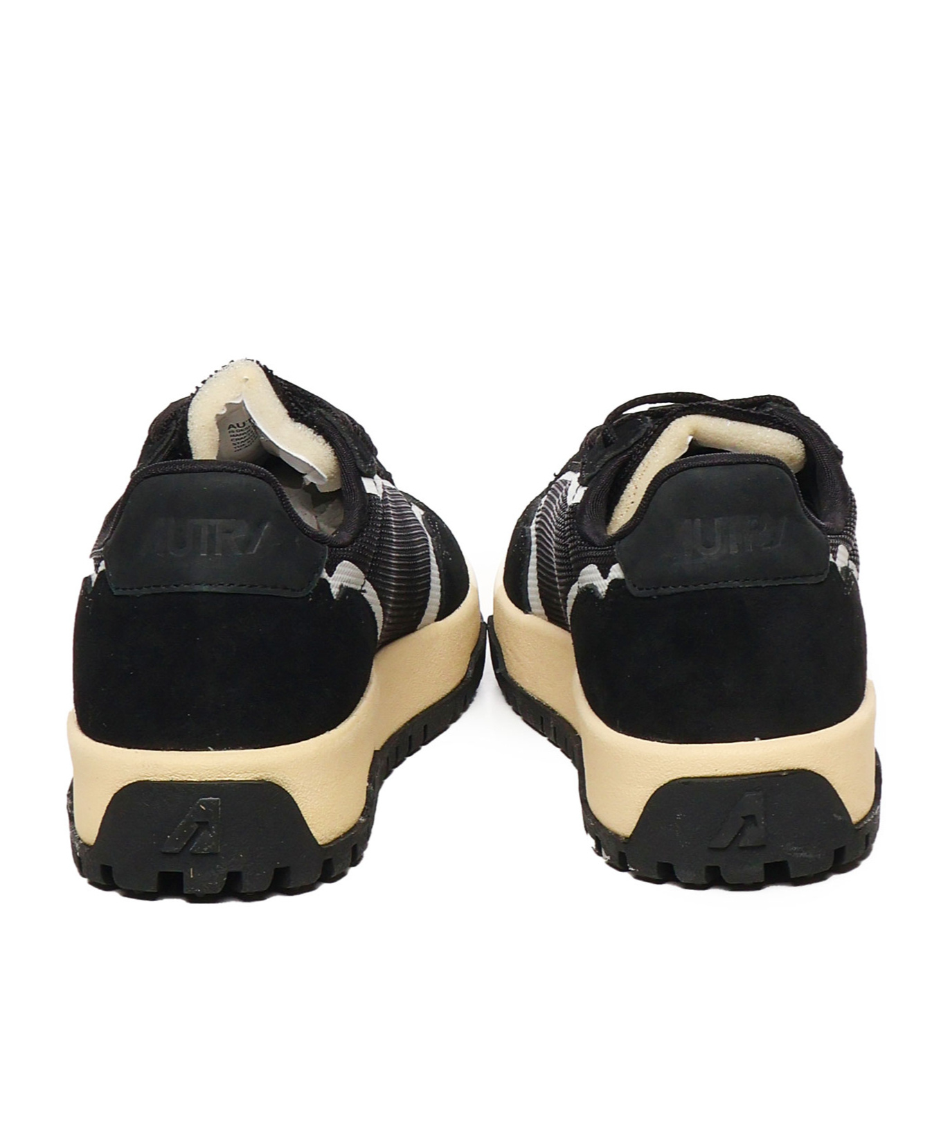 Autry Wildpace Nubuck And Rubber-trimmed Suede And Mesh Sneakers In Black