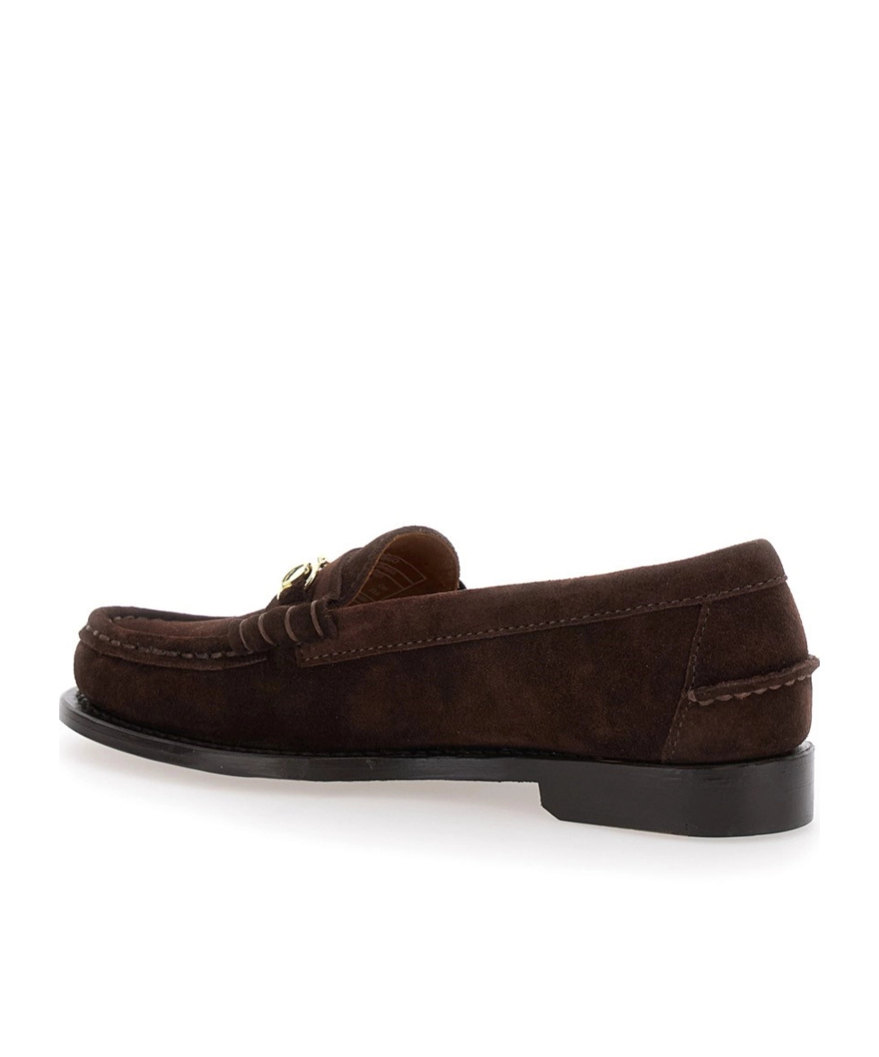 Sebago Joe Modena Brown Pull-on Loafers With Horsebit Detail In Suede Woman In Brown
