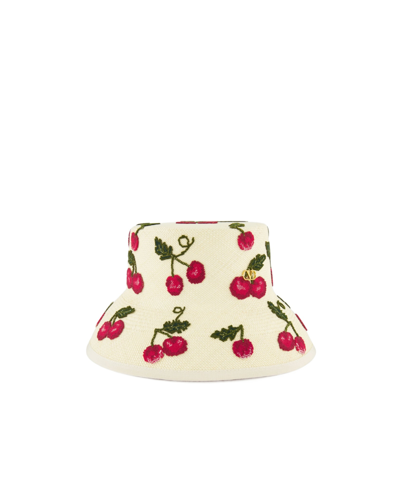 Valentino Garavani Vlogo Signature Cherryfic Bucket Hat In Neutral