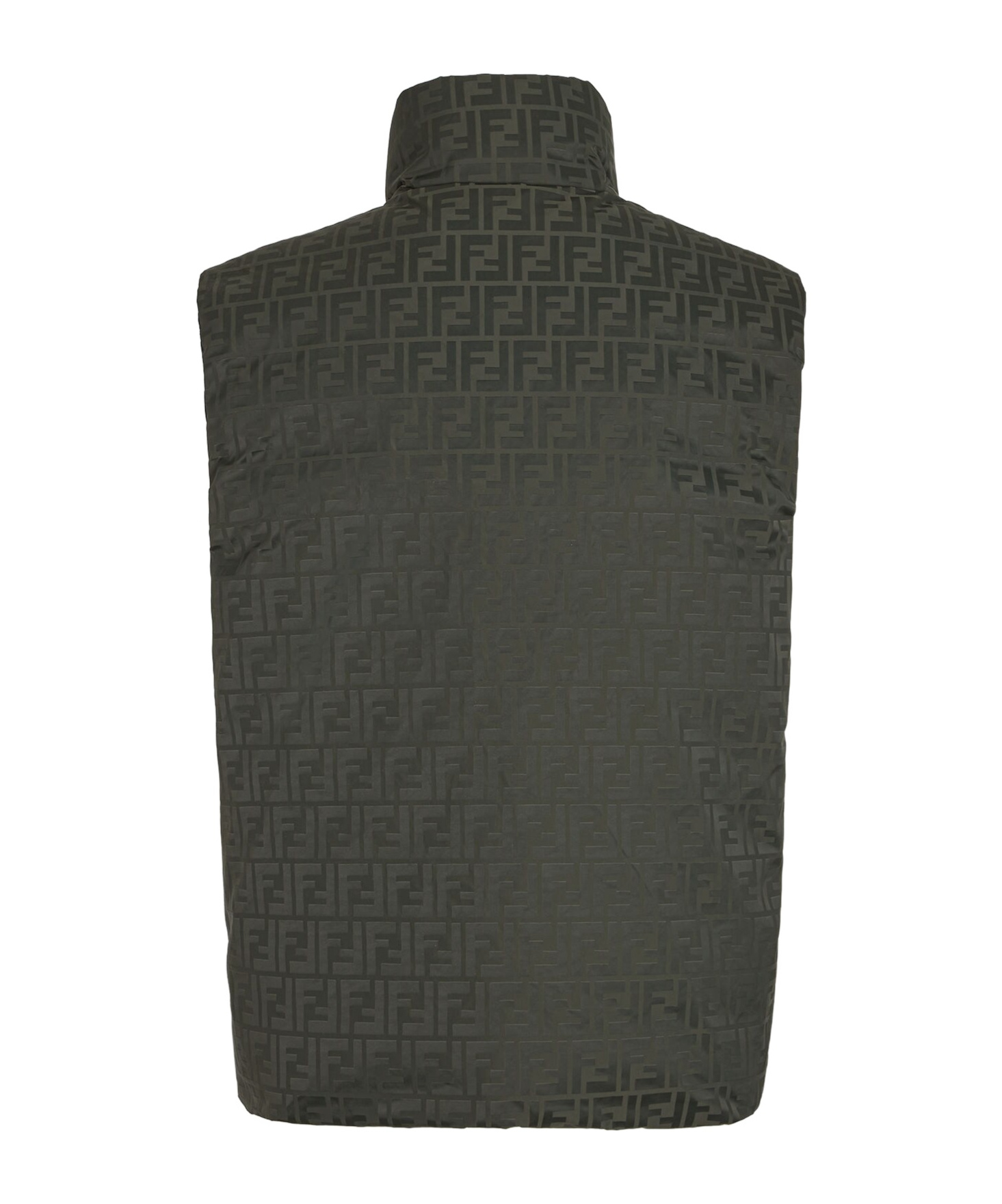 FENDI GREEN FF NYLON GILET