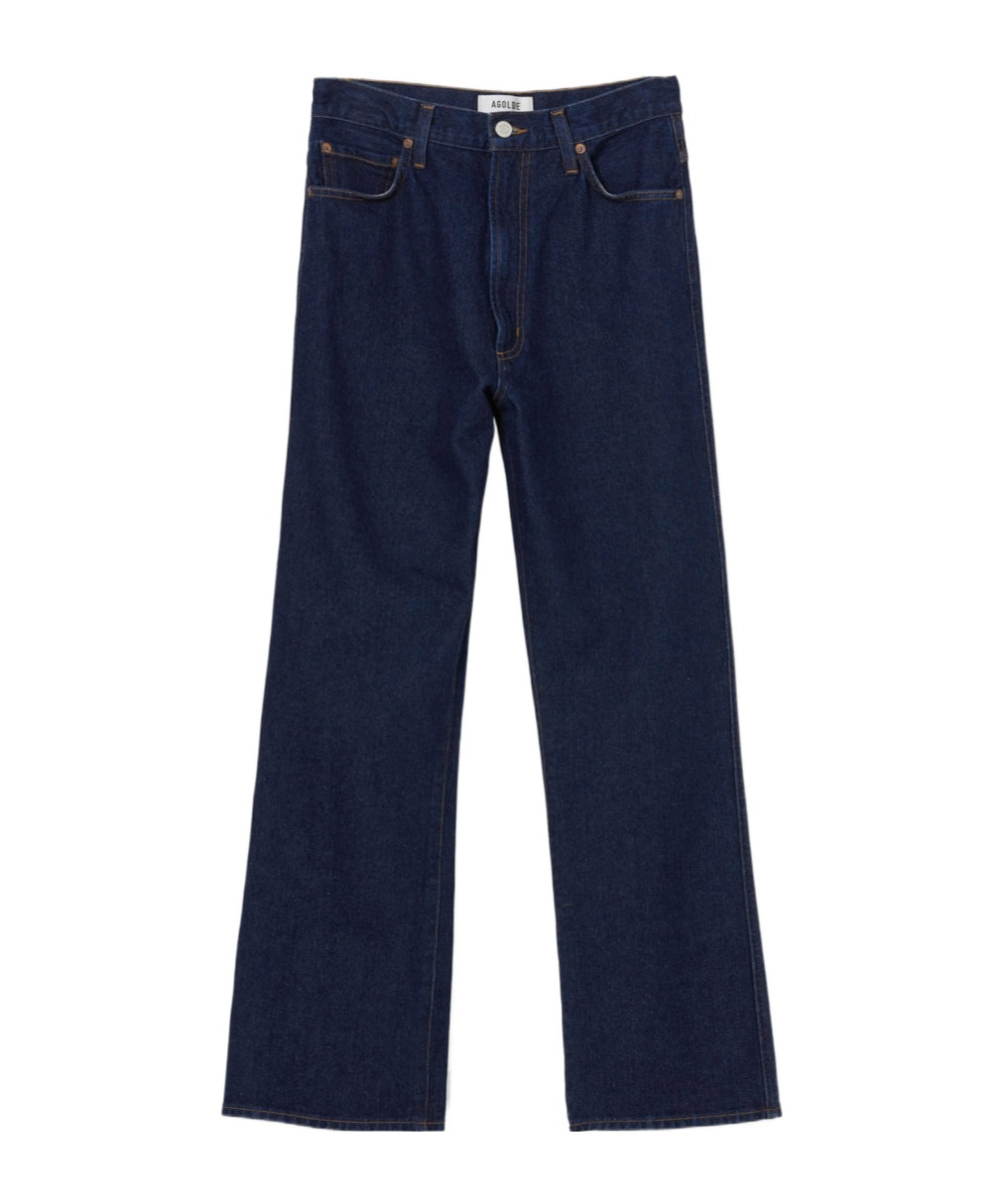 Agolde Belt-loop Jeans In Black