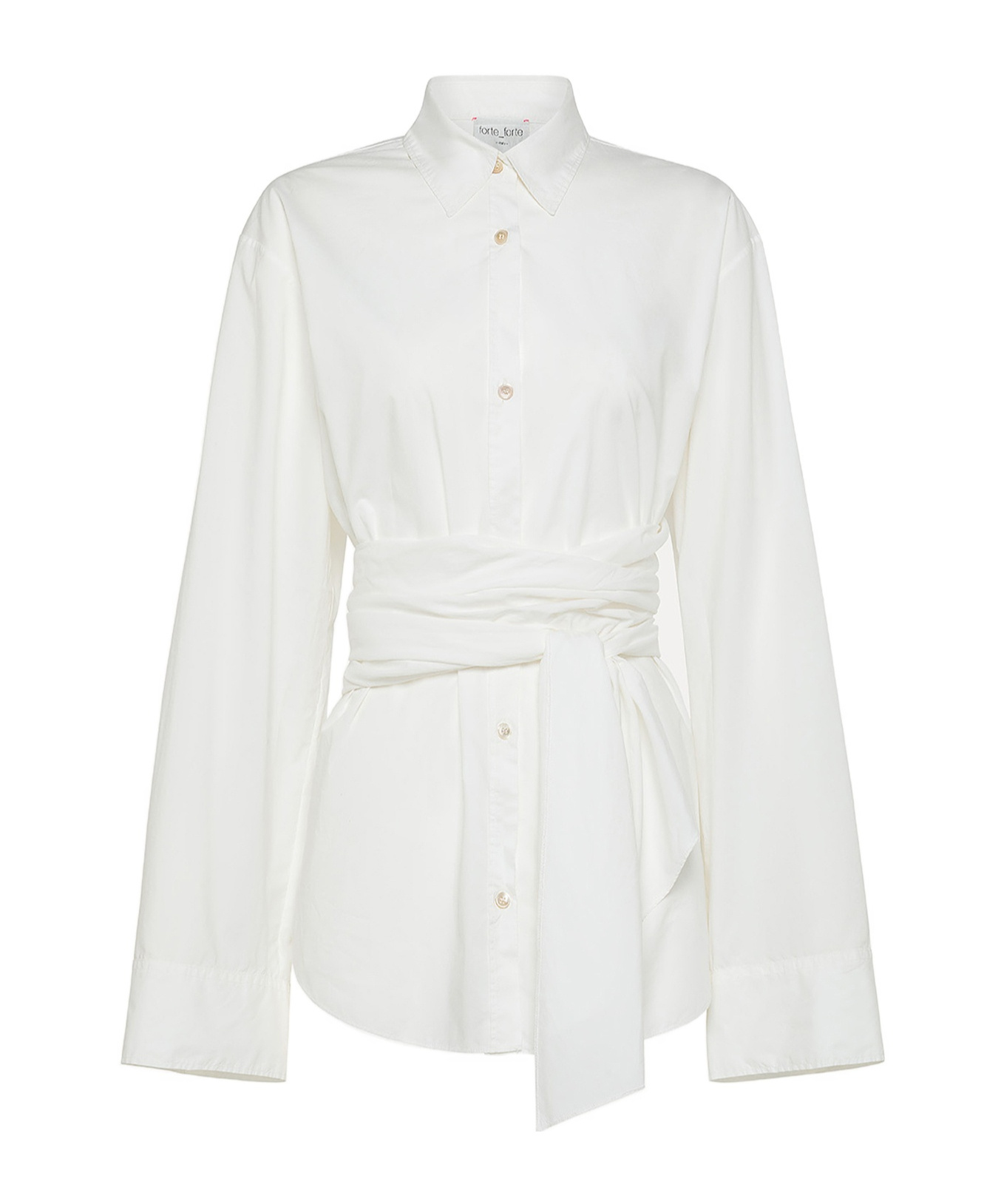Forte Forte Belted Shirt In White