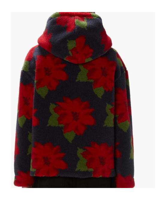 JW ANDERSON FLORAL-PRINT HOODED JACKET
