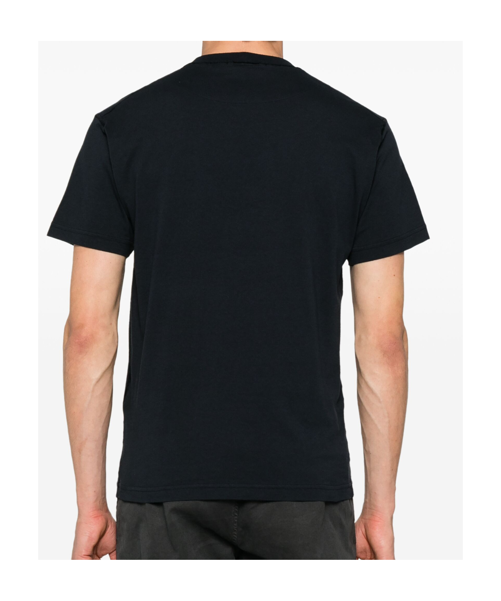 Stone Island Compass-motif T-shirt In Blue