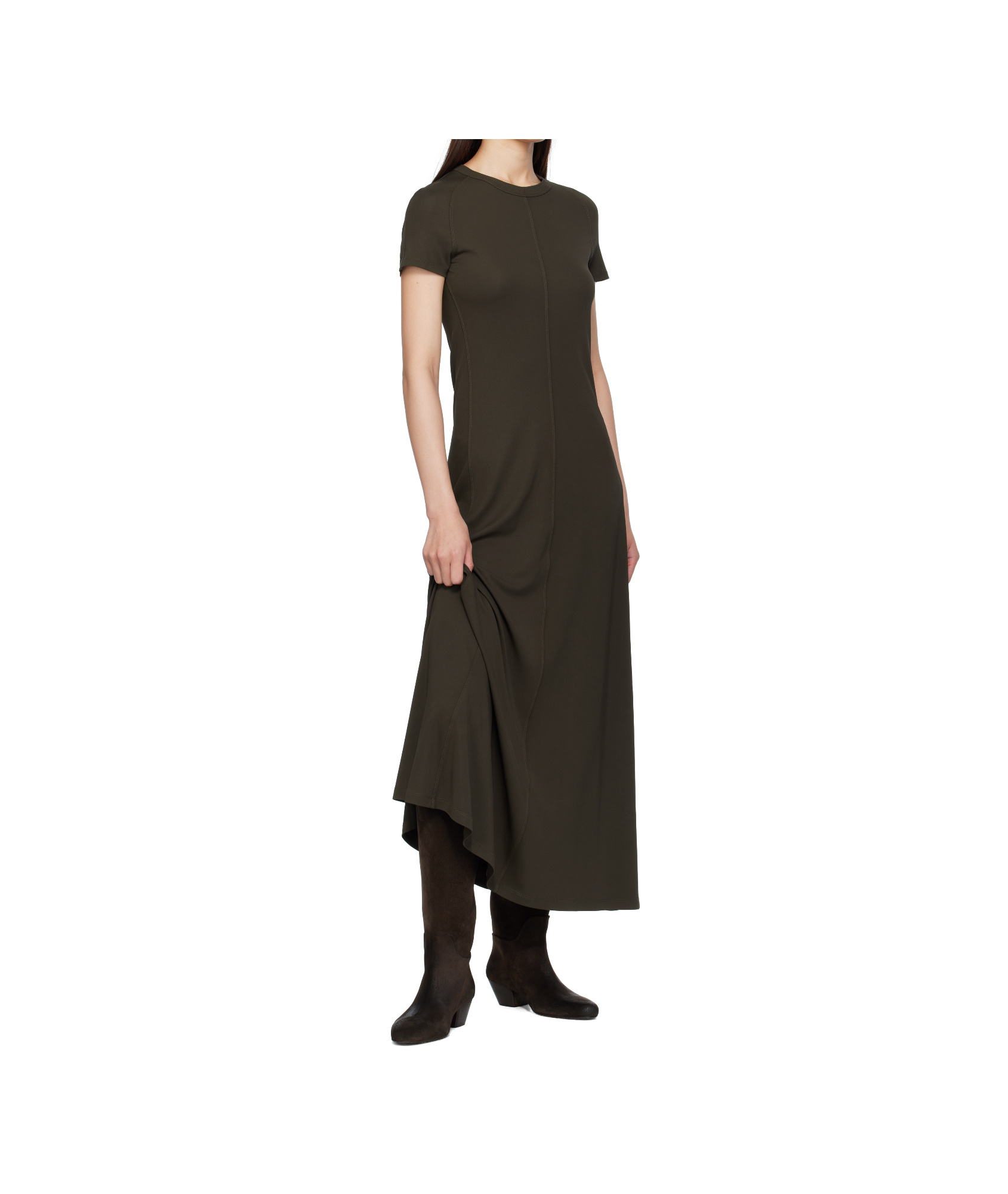 Marsèll Goccio Reversed Leather Tall Boots In Brown