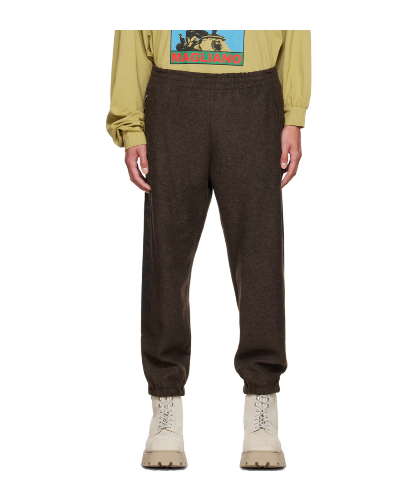 Magliano Brown Trekking Lounge Pants In Brown