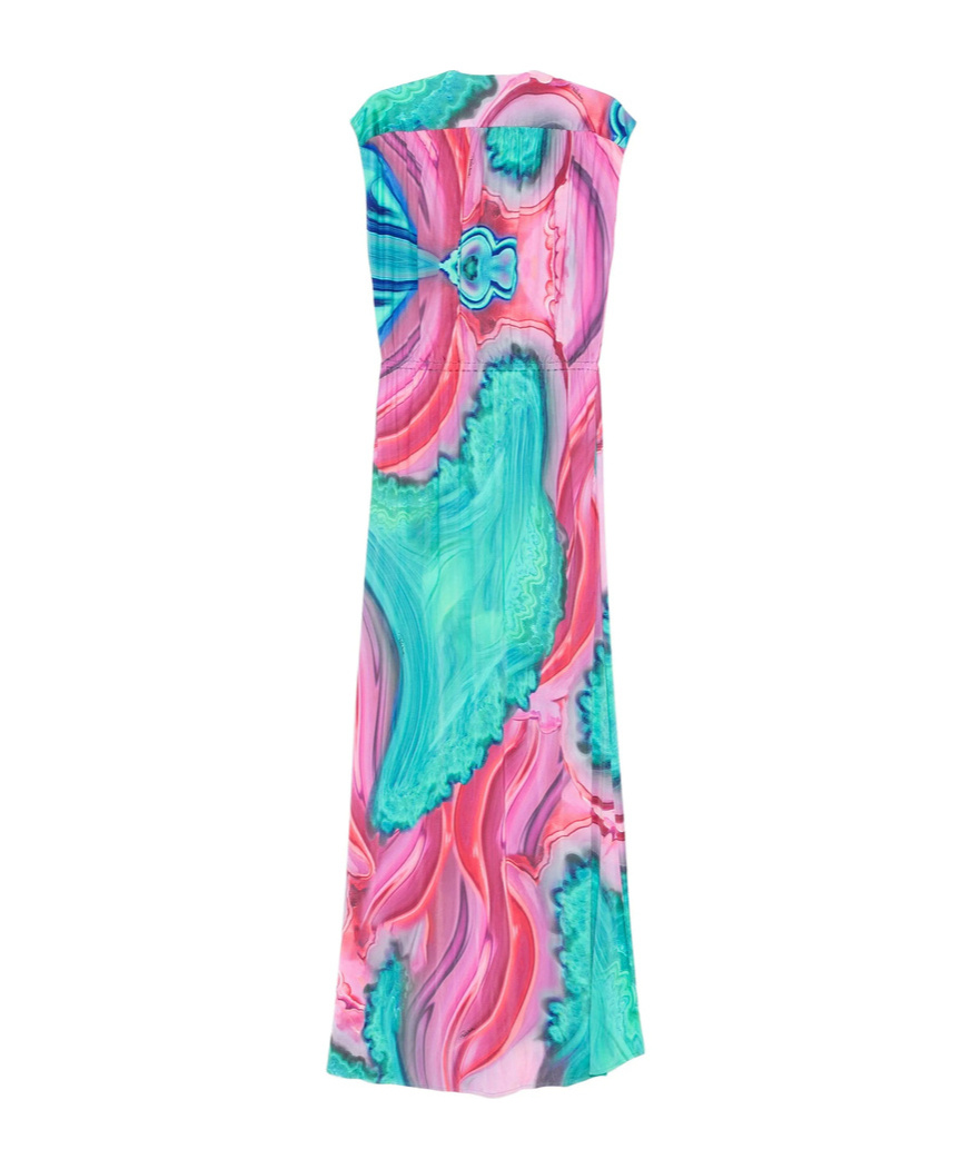 Roberto Cavalli Tassel-detail Buttoned Dress In Multi