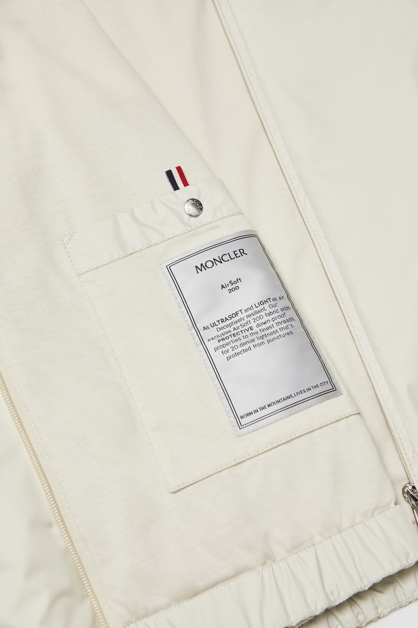 Moncler Domene Hooded Jacket White In White