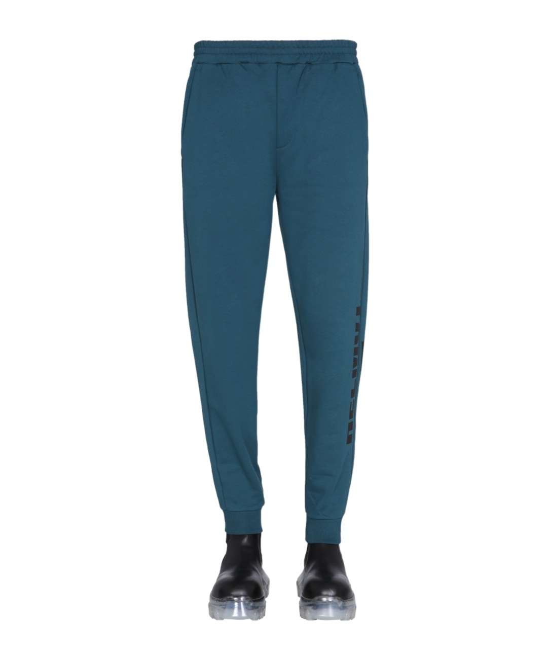 Helmut Lang Elastic Waist Track Pants In Blue