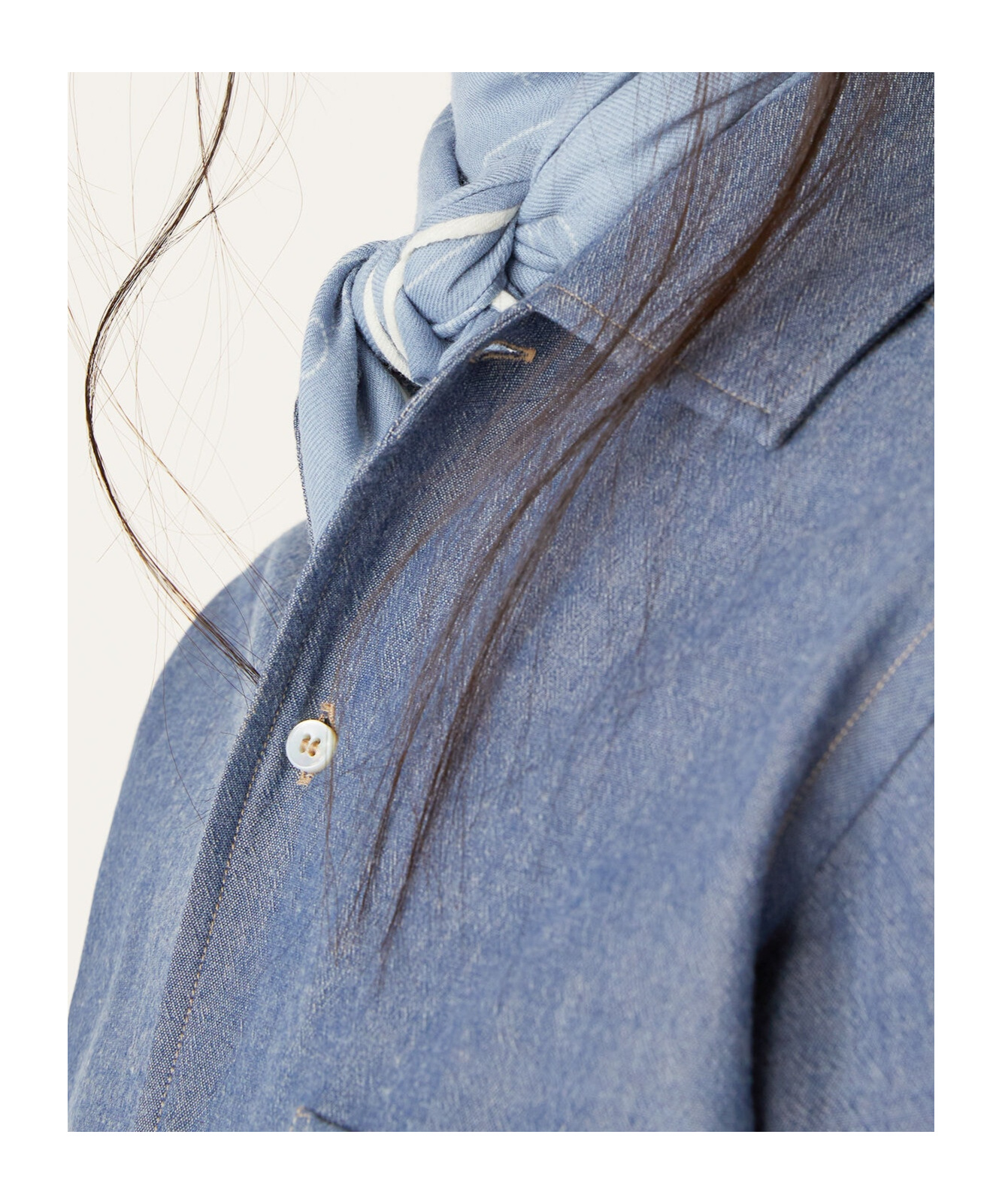 Loro Piana Long-sleeved Shirt In Blue