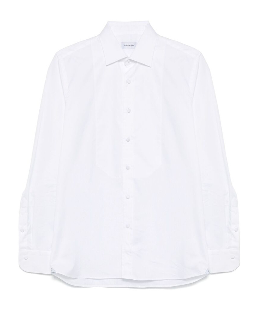 Shop Tagliatore Long-sleeved Shirt In White