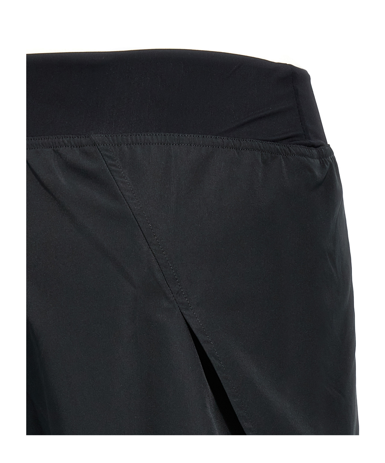 Jil Sander Knee-length Elastic Waistband Lightweight Shorts In Black