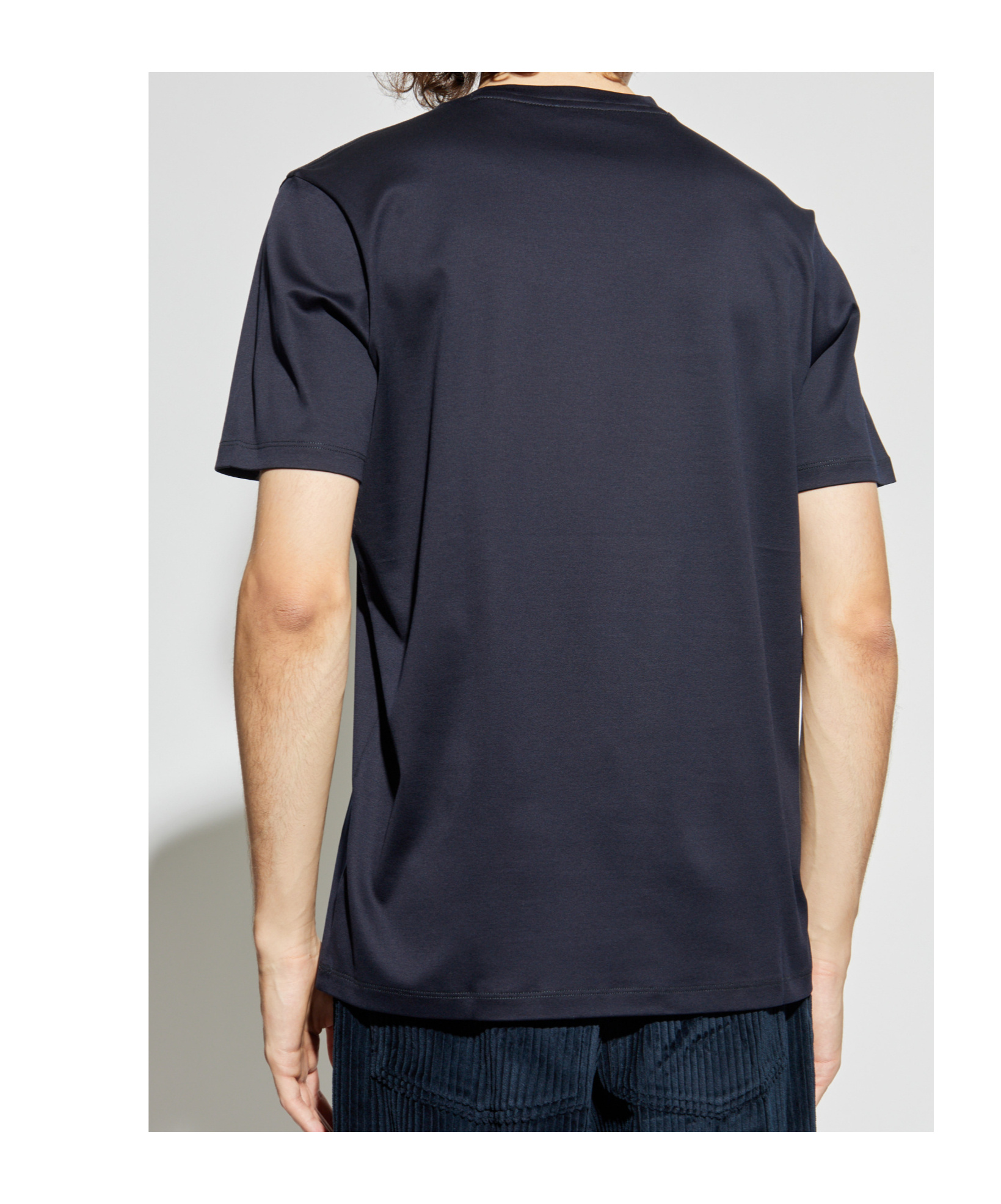 Paul & Shark Logo-embroidered Cotton T-shirt In Black