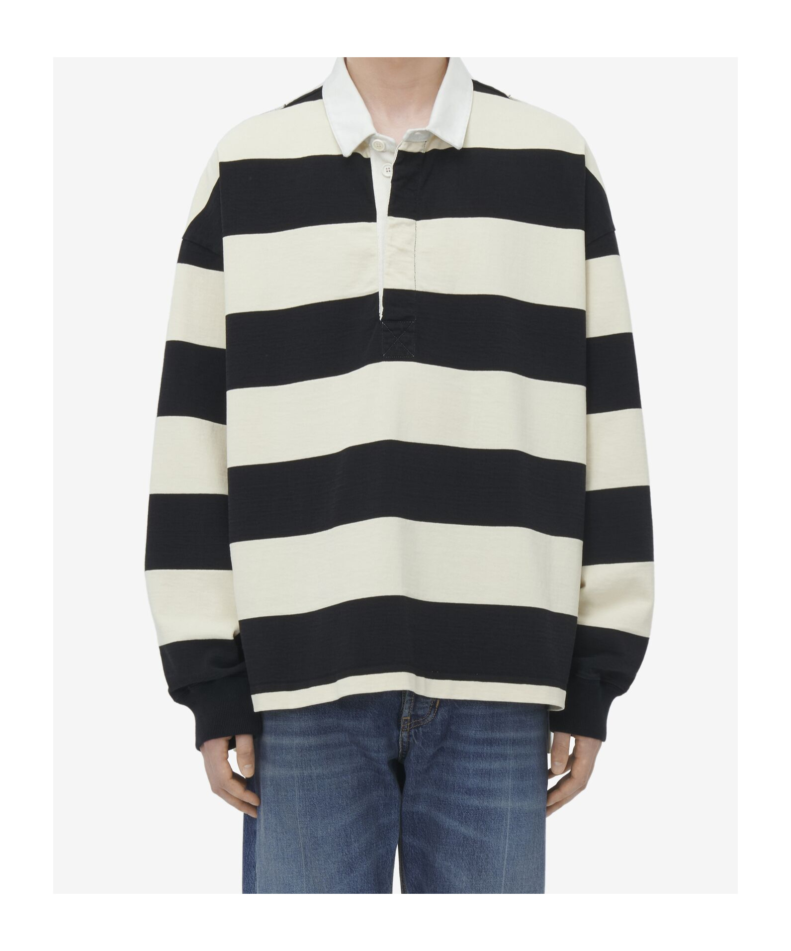 Alexander Mcqueen Embroidered Cotton Oversize Polo Shirt In Black