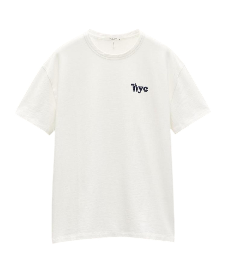 Rag & Bone Short-sleeved T-shirt In White