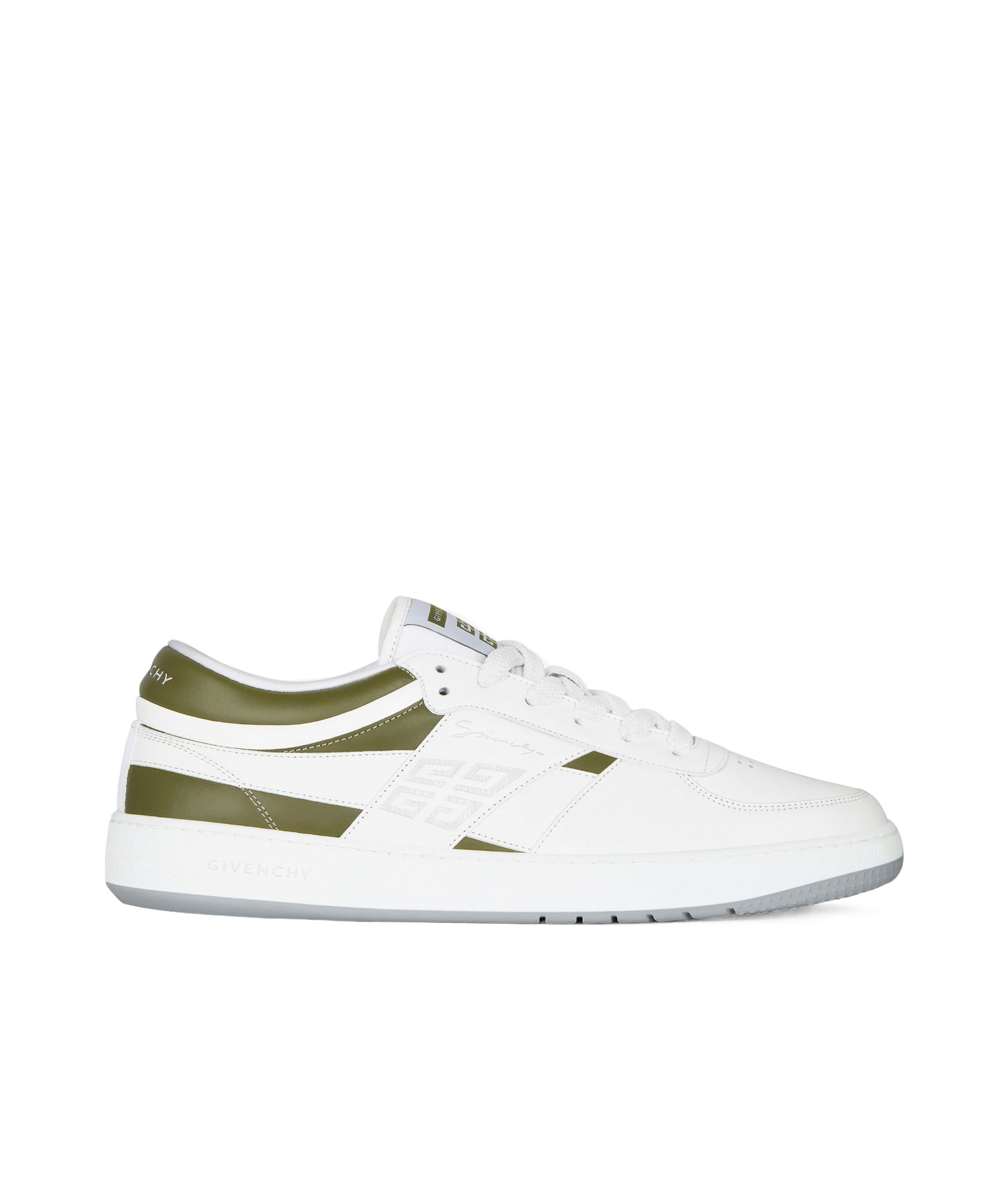 Givenchy G Move Leather Sneakers In White