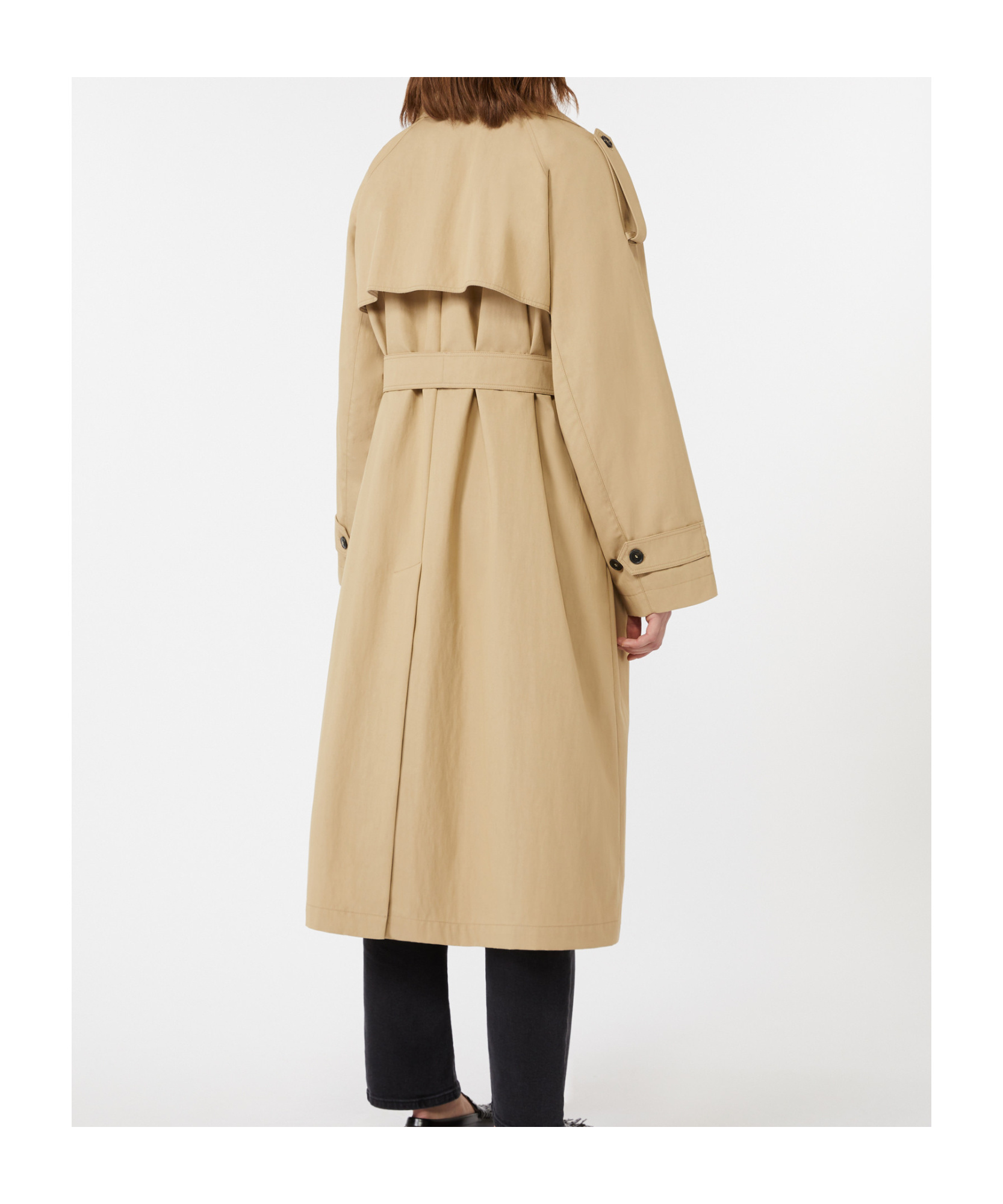 Weekend Max Mara Lapel Long-sleeved Coat In Brown